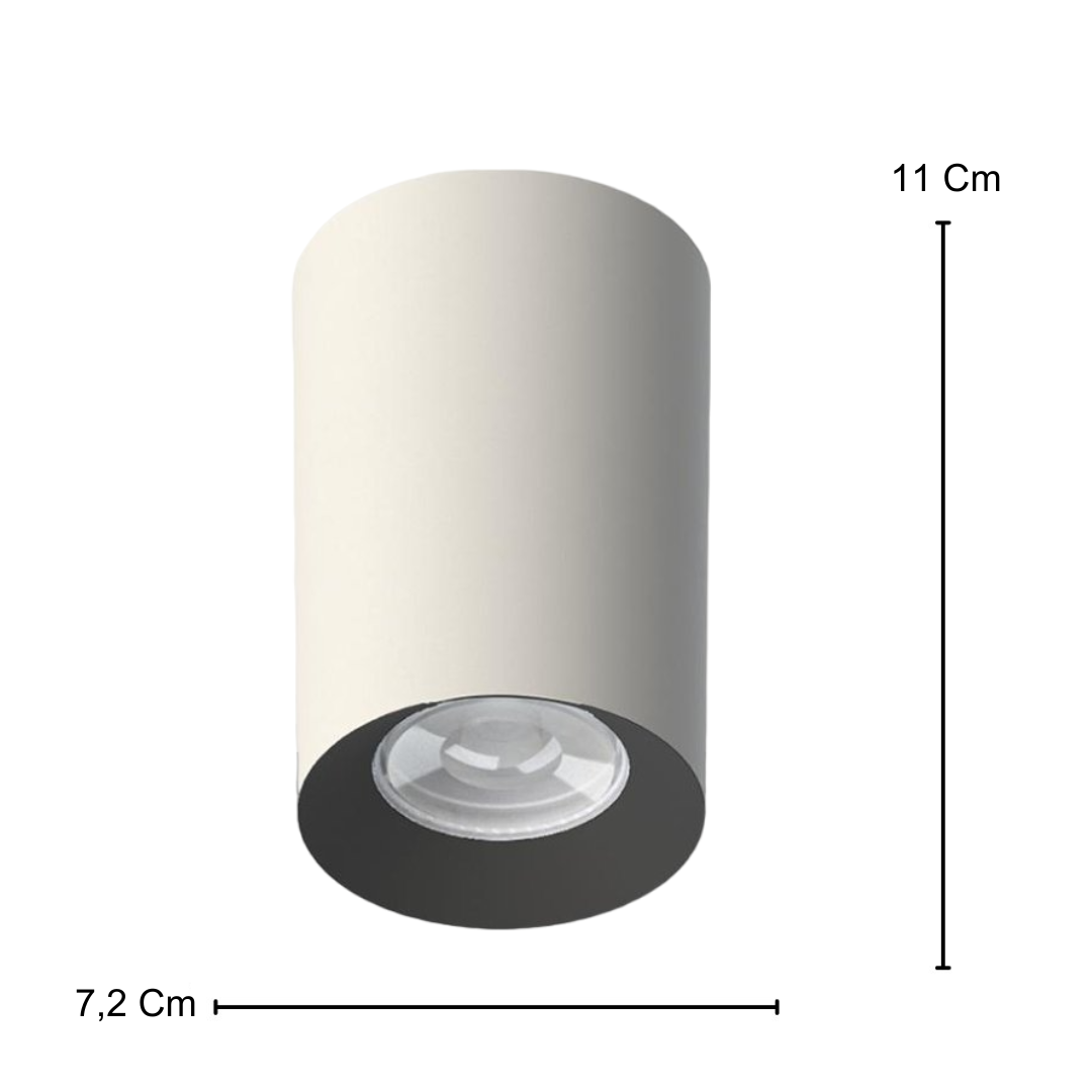 Spot Tower Led Redondo Recuado Br/Pt Par16 Dim 5,5W 550Lm Osram