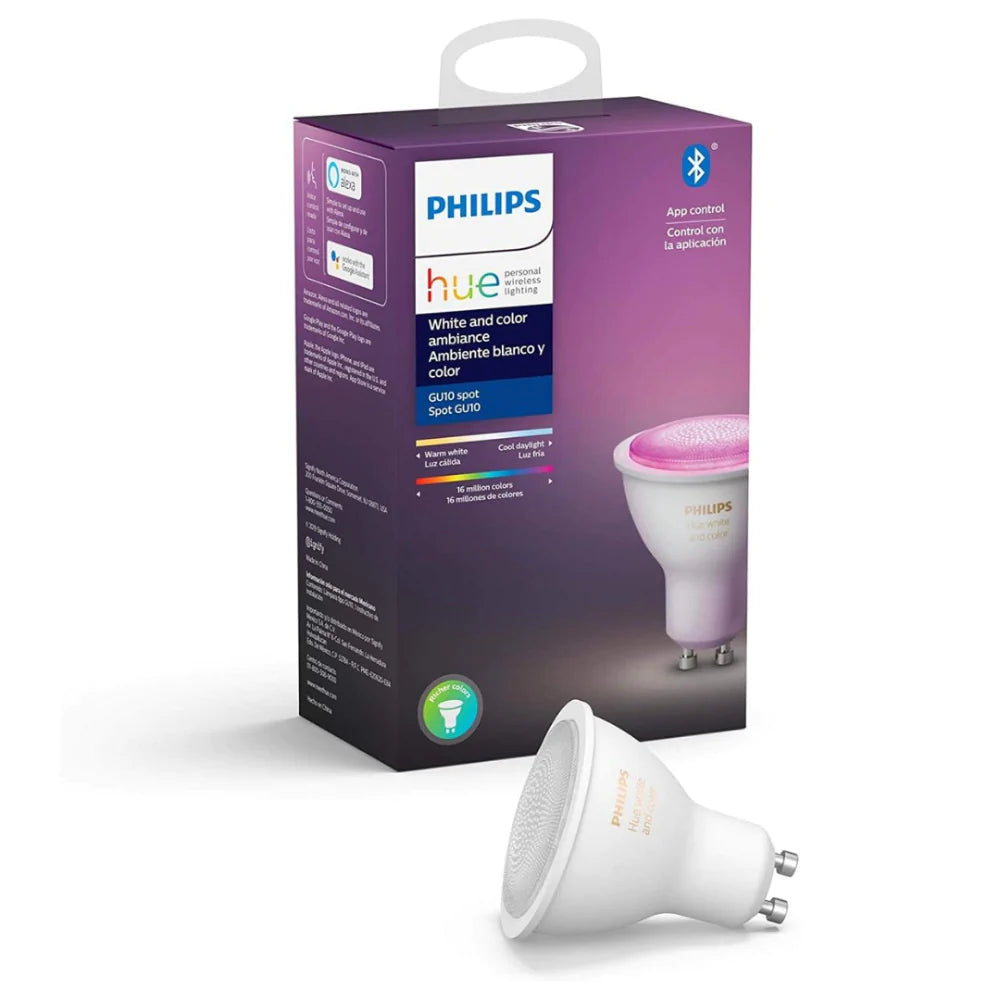 Spot Embutir Quadrado Recuado branco Philips Hue Smart Rgb
