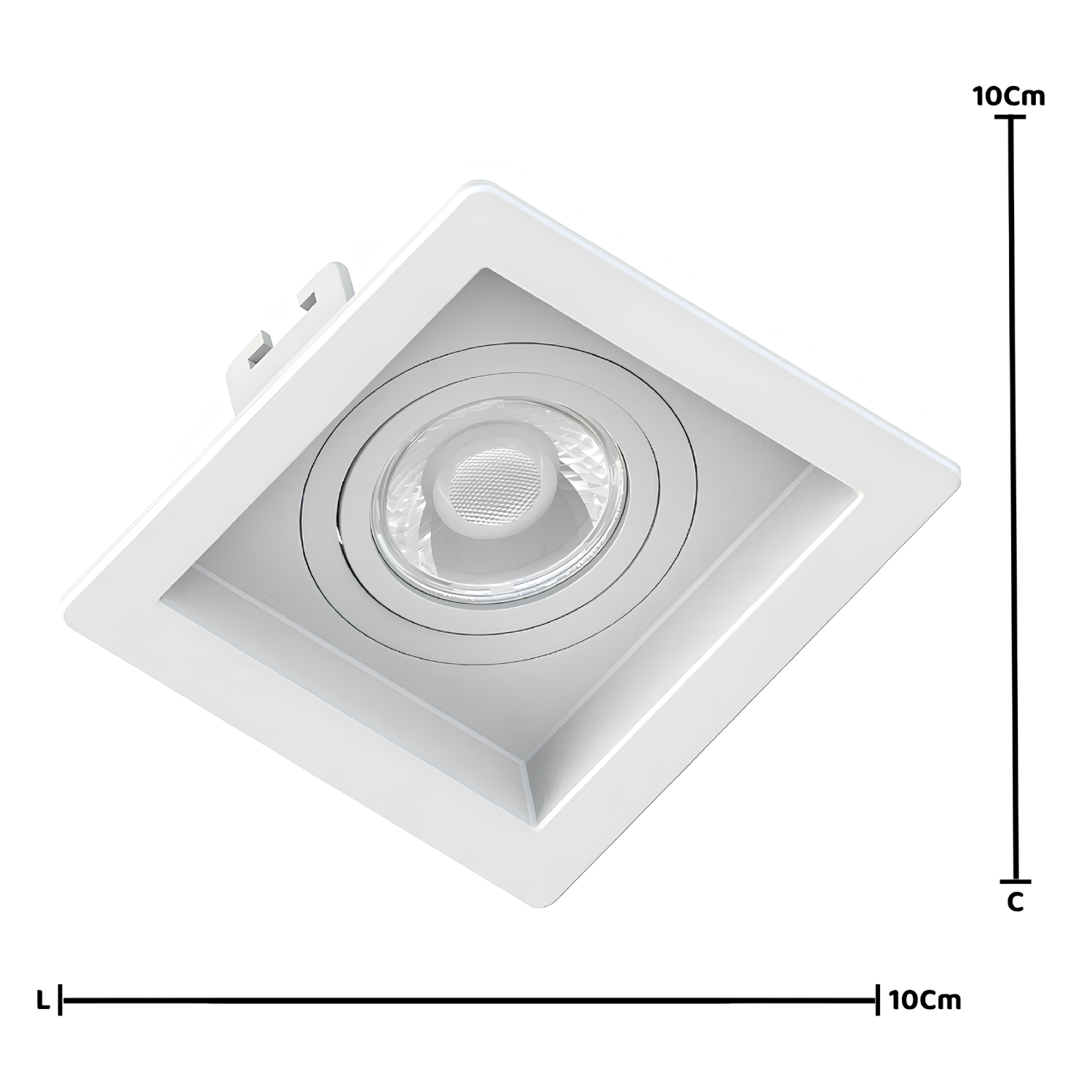 Spot Embutir Quadrado Recuado branco Philips Hue Smart Rgb
