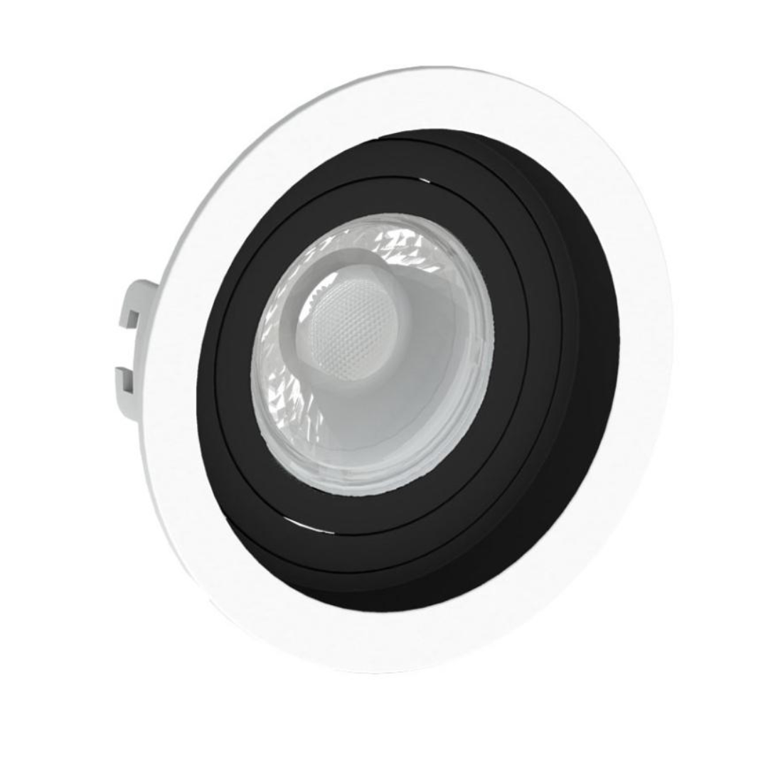 Spot Led Redondo Recuado Br/Pt Par20 5,5W 525Lm Ledvance