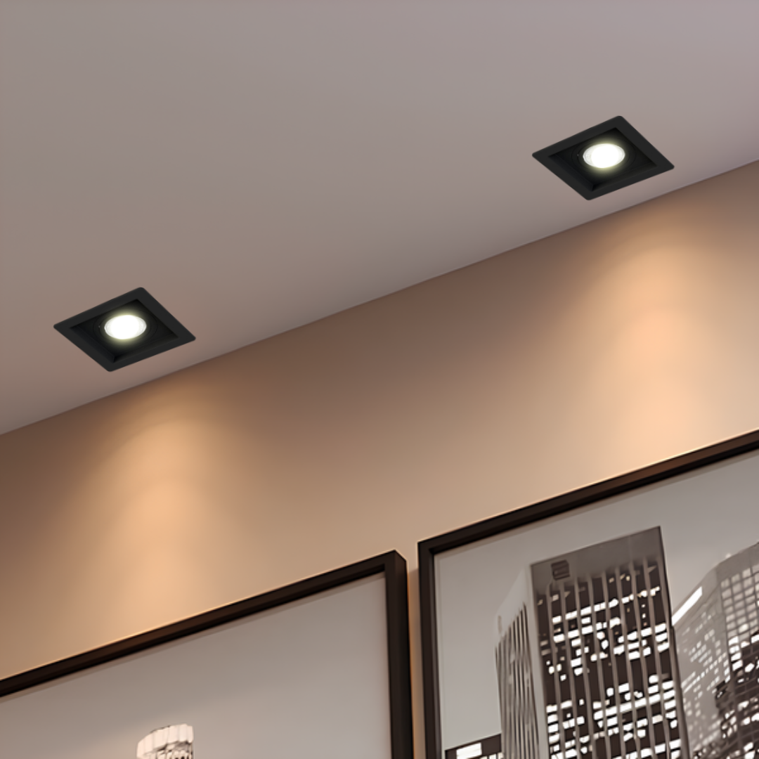 Spot Led Quadrado Recuado Preto Par20 5,5W 525Lm Ledvance