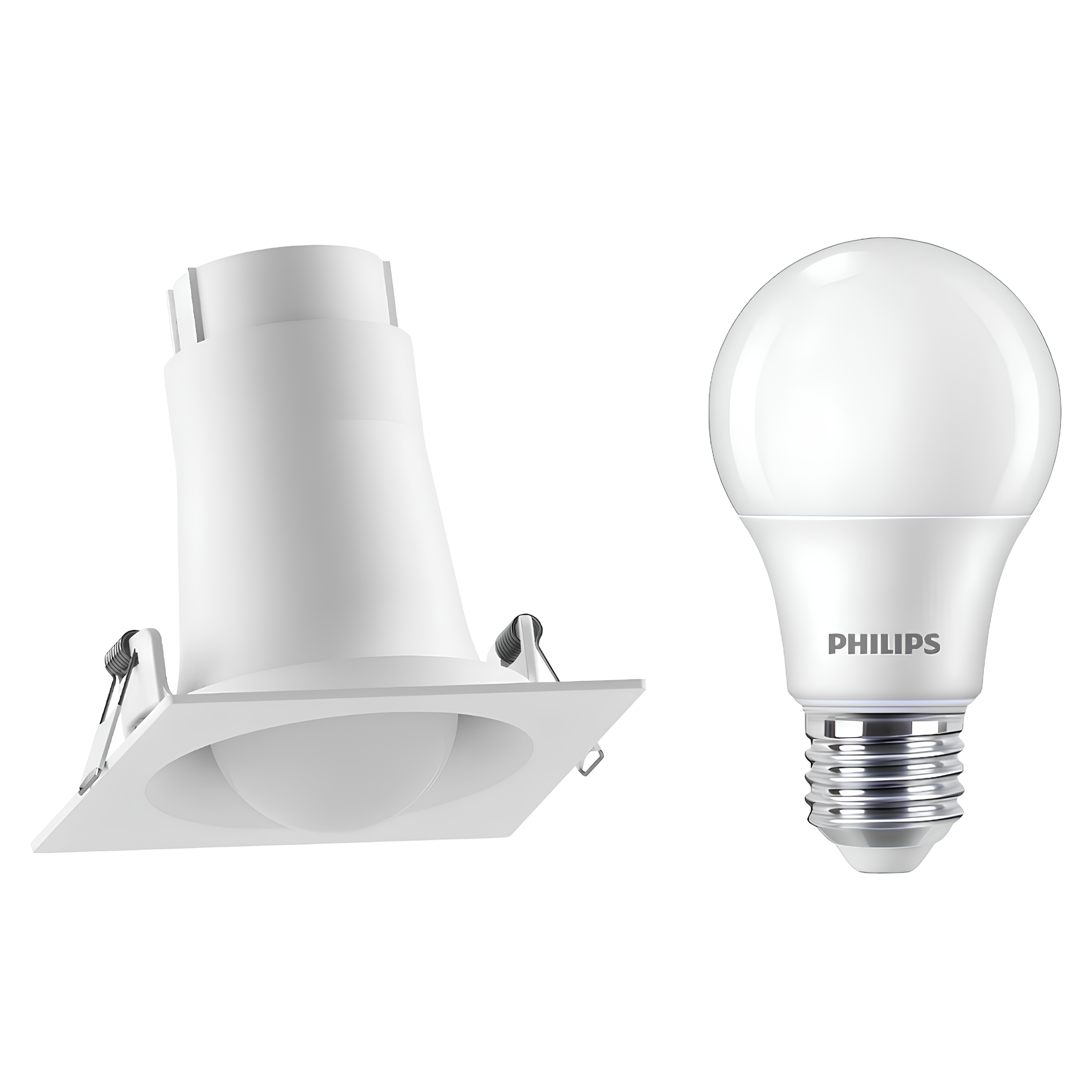 Spot Led Quadrado Embutir Bulbo Branco 7W 560Lm 180° Philips