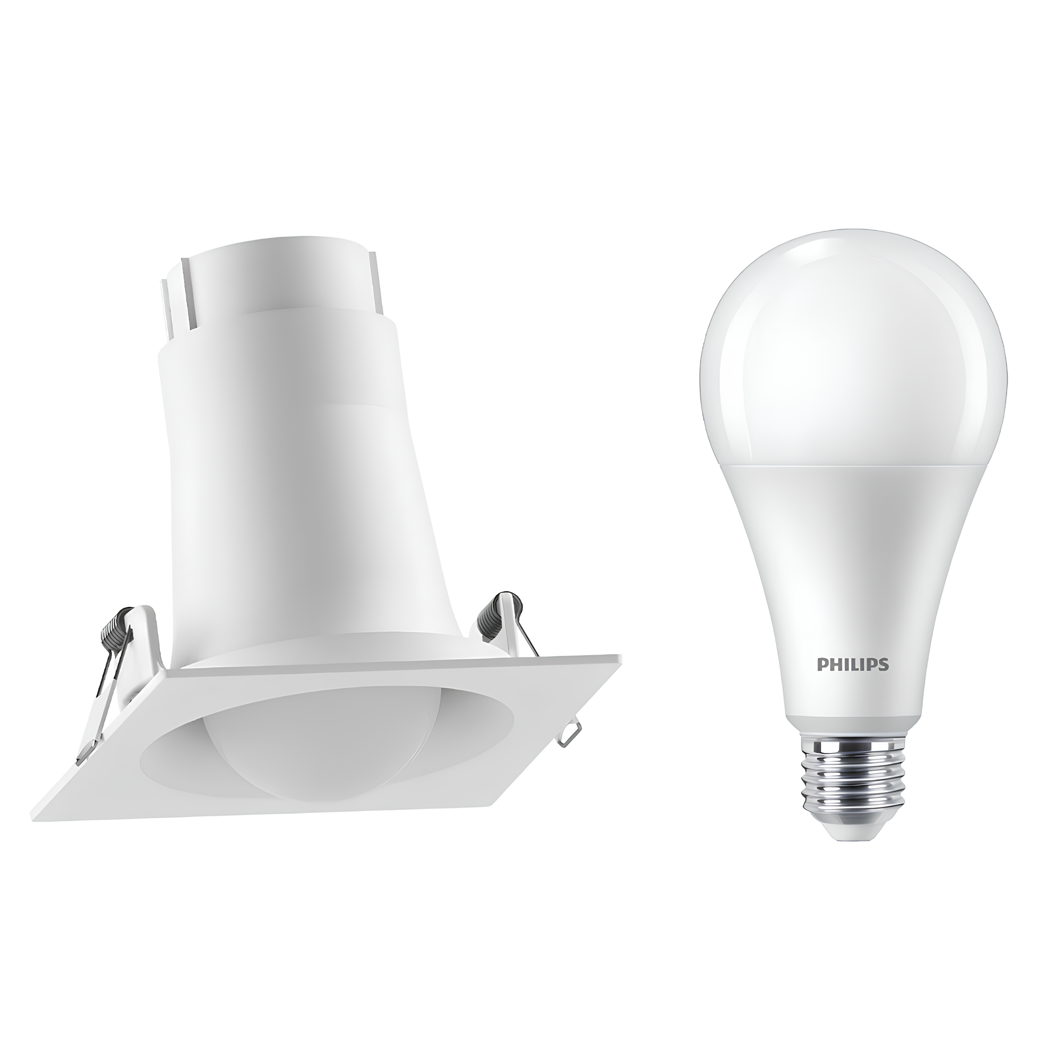 Spot Quadrado Embutir Bulbo Branco 22W 6500K 2300Lm Philips