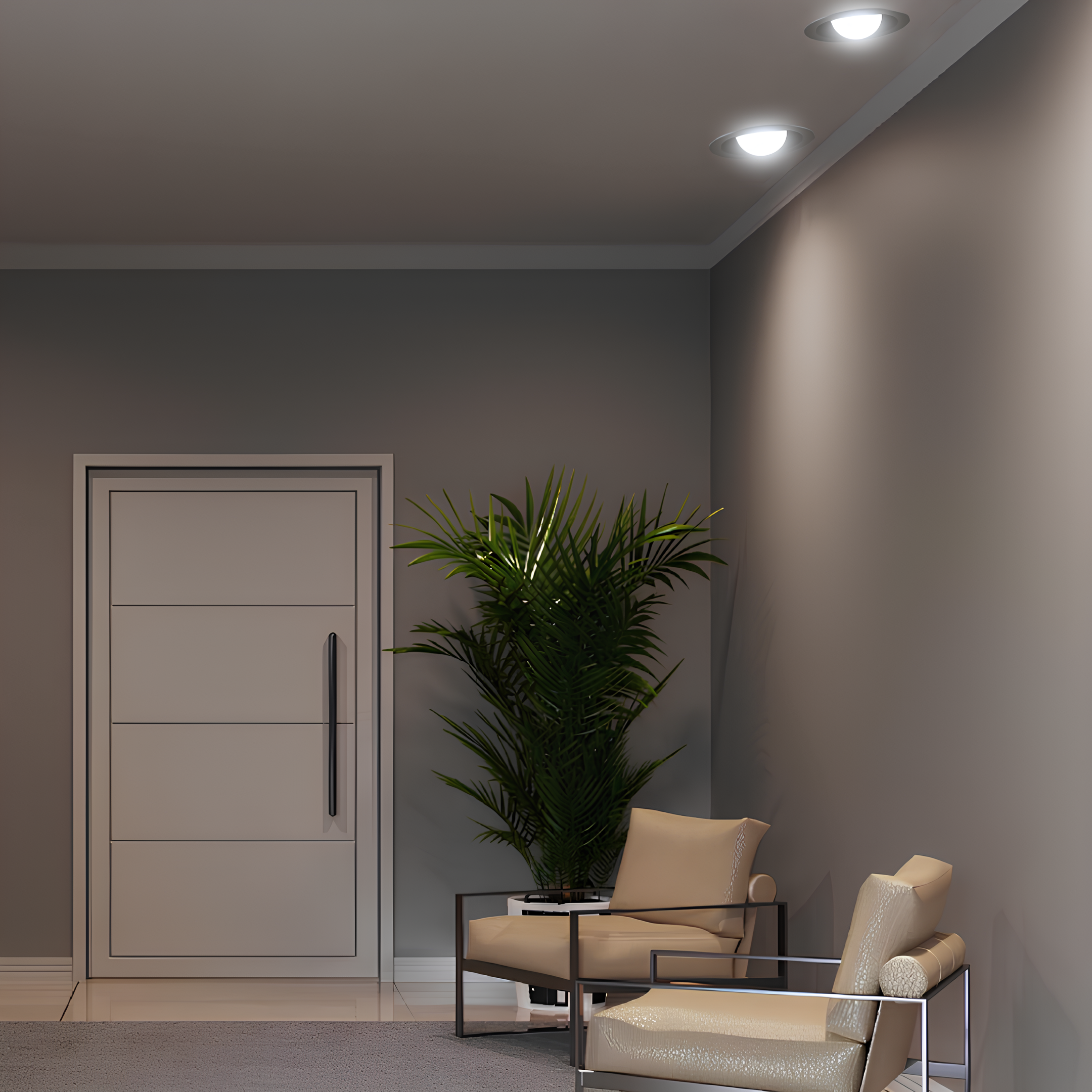Spot Led Redondo Embutir Bulbo Preto 4,5W 480Lm 180° Philips