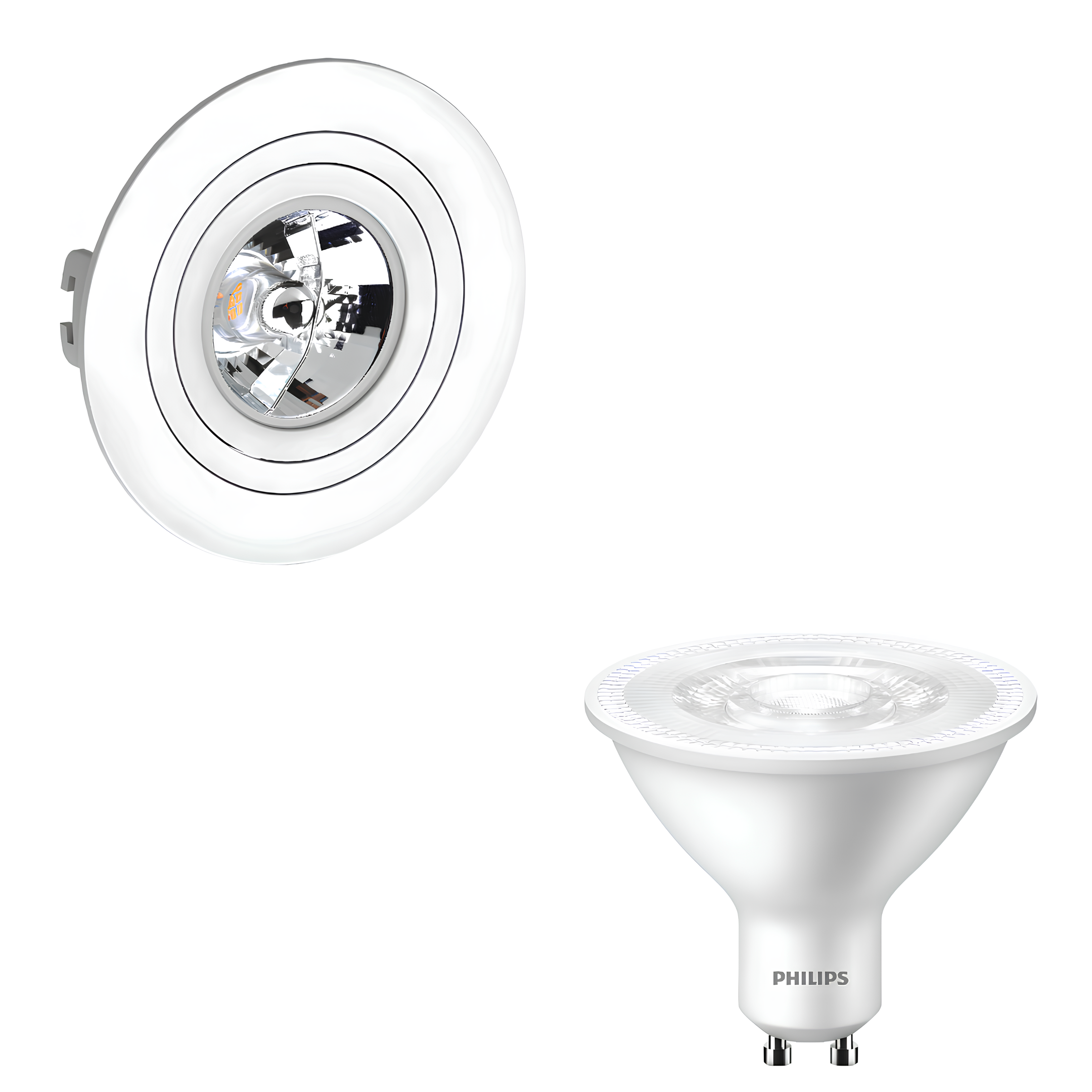 Spot Redondo Face Plana Ar70 Branco 5W 2700K 525Lm Philips
