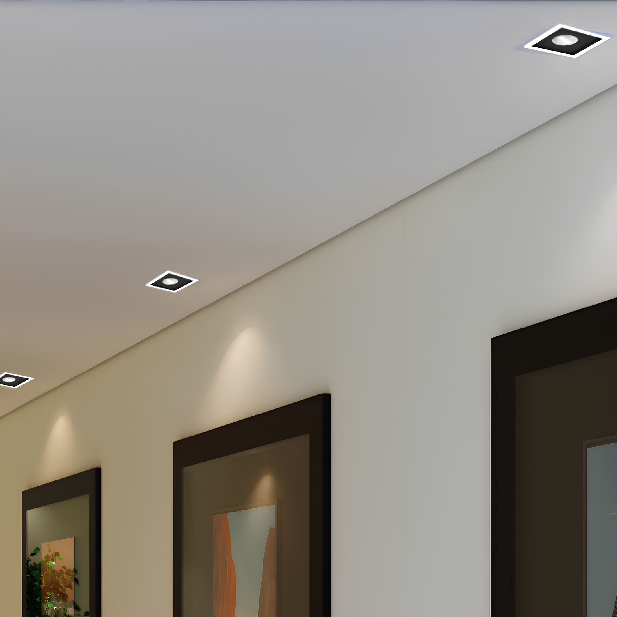 Spot Led Quadrado Ar70 Branco e Preto 5W 2700K 525Lm Philips