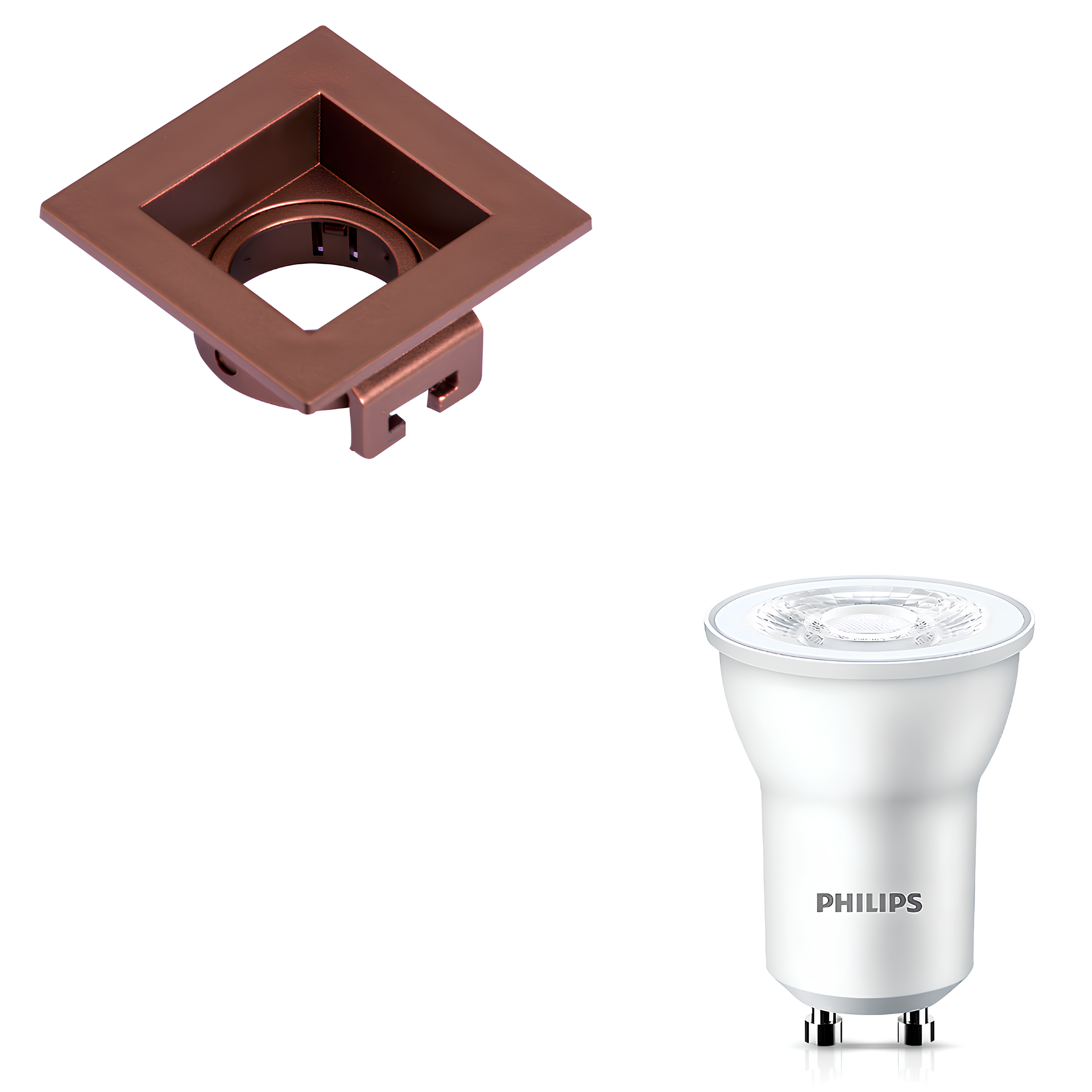 Spot Led Quadrado Recuado Mini Dicroica Cb 3,5W 250Lm Philips