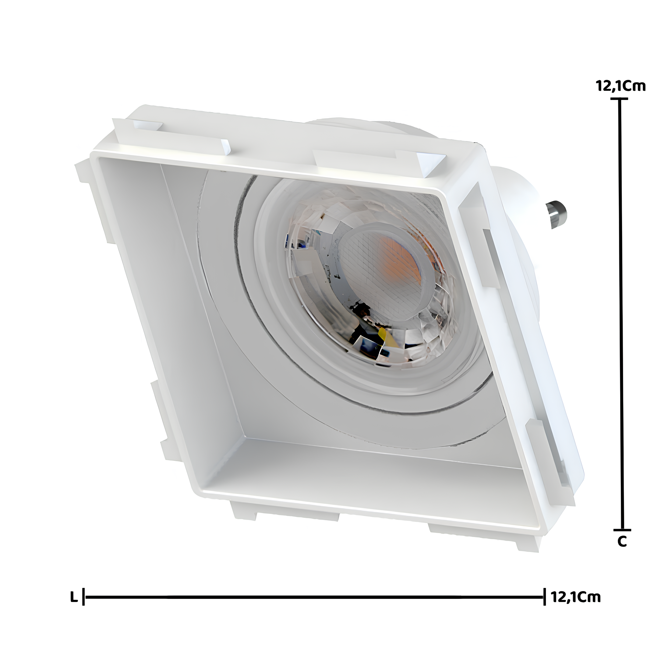 Spot Led Quadrado No Frame Mini Dicroica Br 3,5W 250Lm Philips