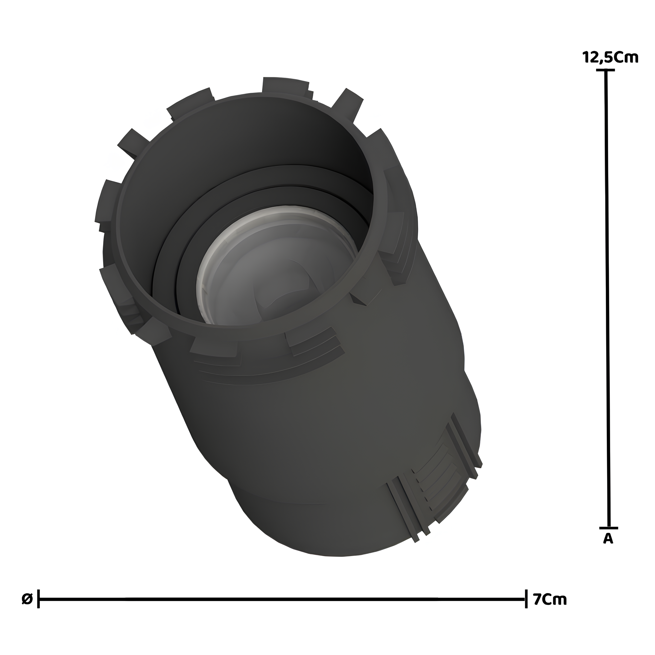 Spot Redondo No Frame Dicroica Preto 4,8W 525Lm 40° Philips