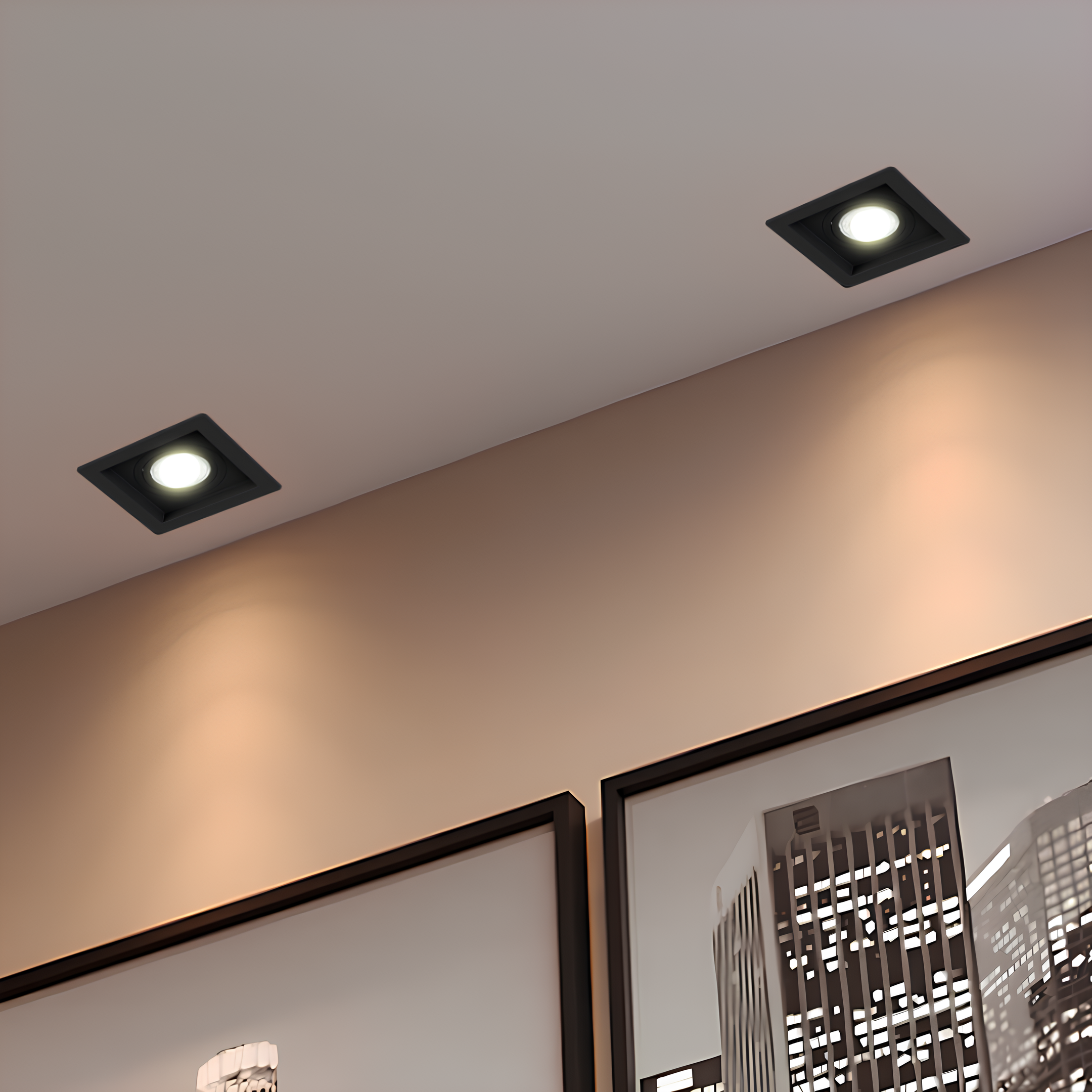 Spot Quadrado Recuado Dicroica Preto 4,8W 525Lm 40° Philips