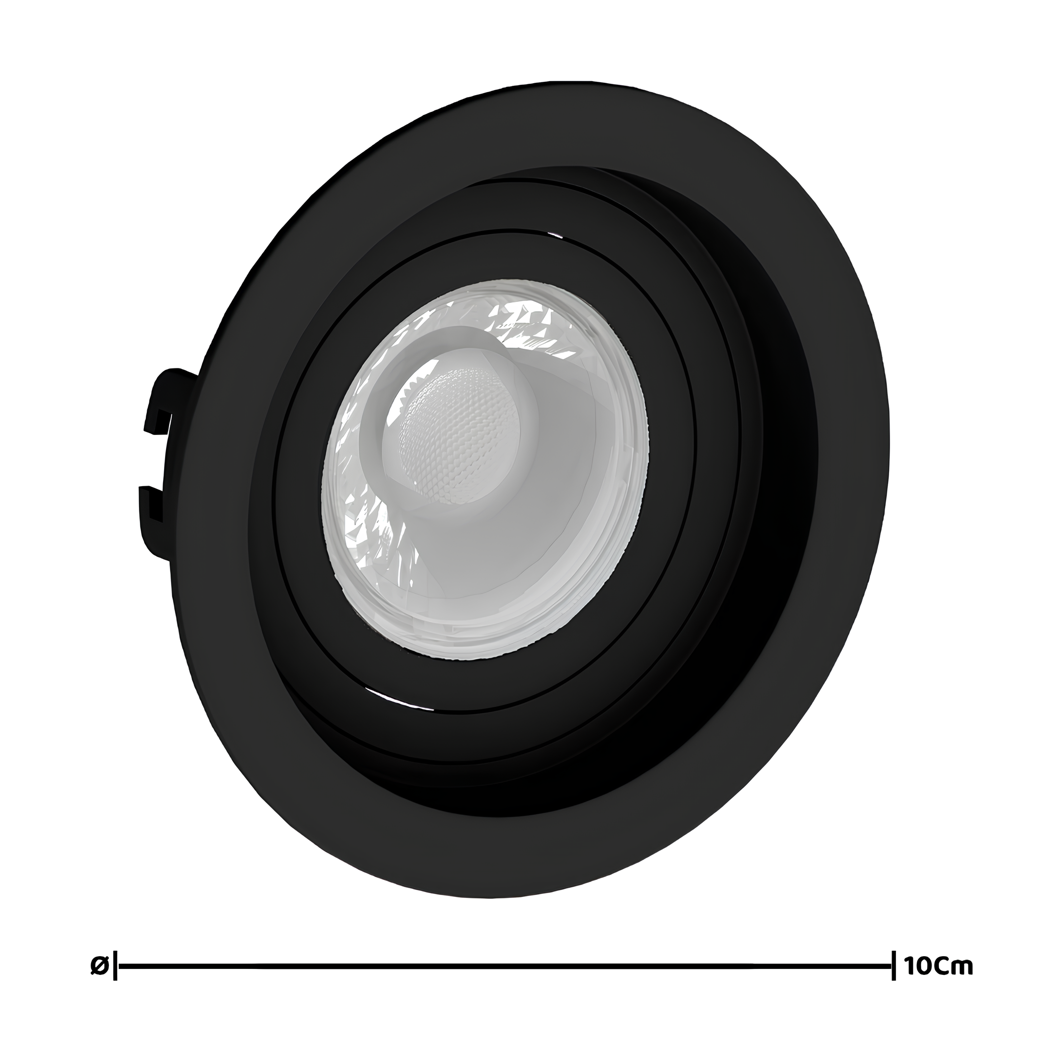 Spot Led Redondo Recuado Par16 Dicroica Preto 4,8W 525Lm 40° Bivolt Gu10 Philips