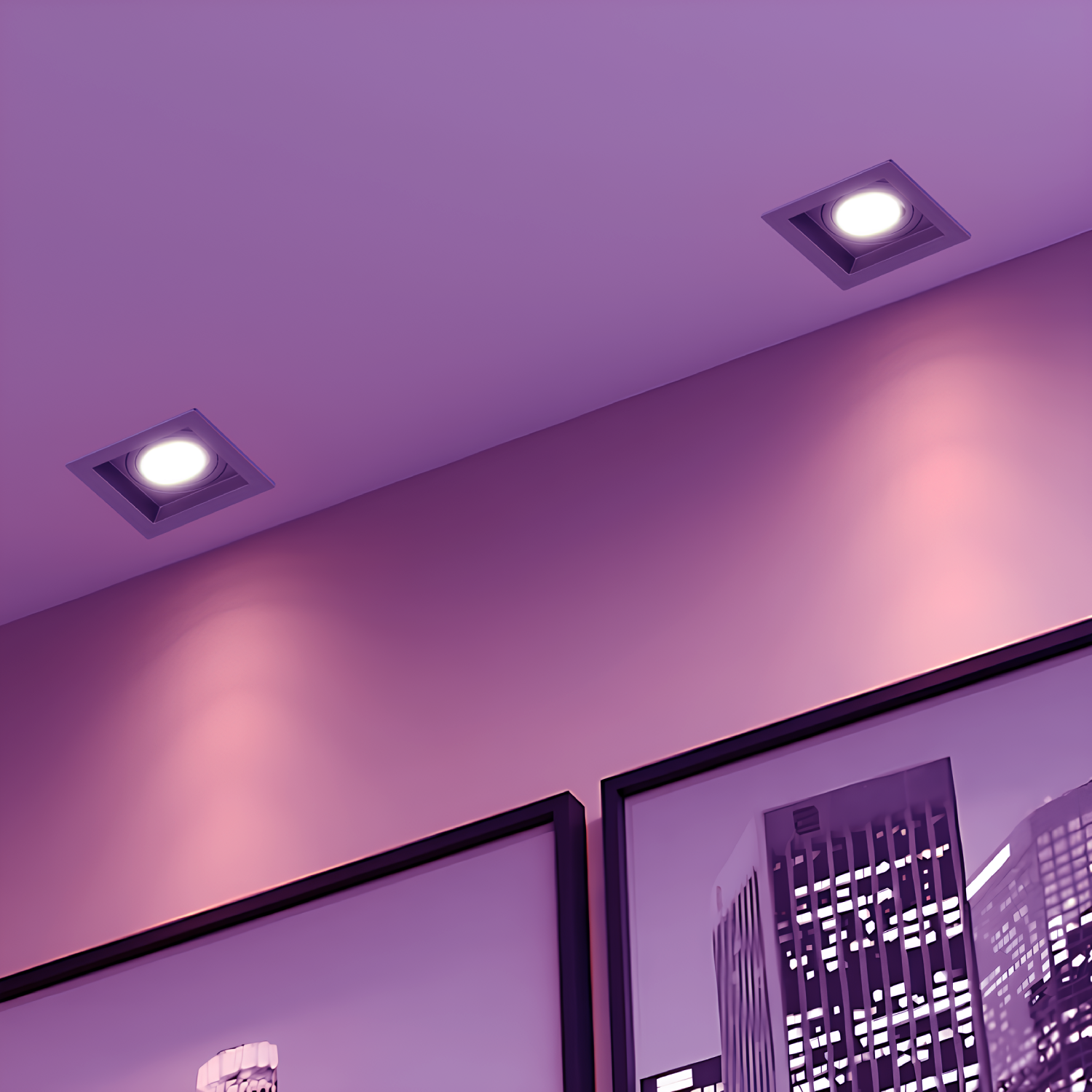 Spot Quadrado Recuado Dicroica Chumbo 4,7W Rgb Philips Hue