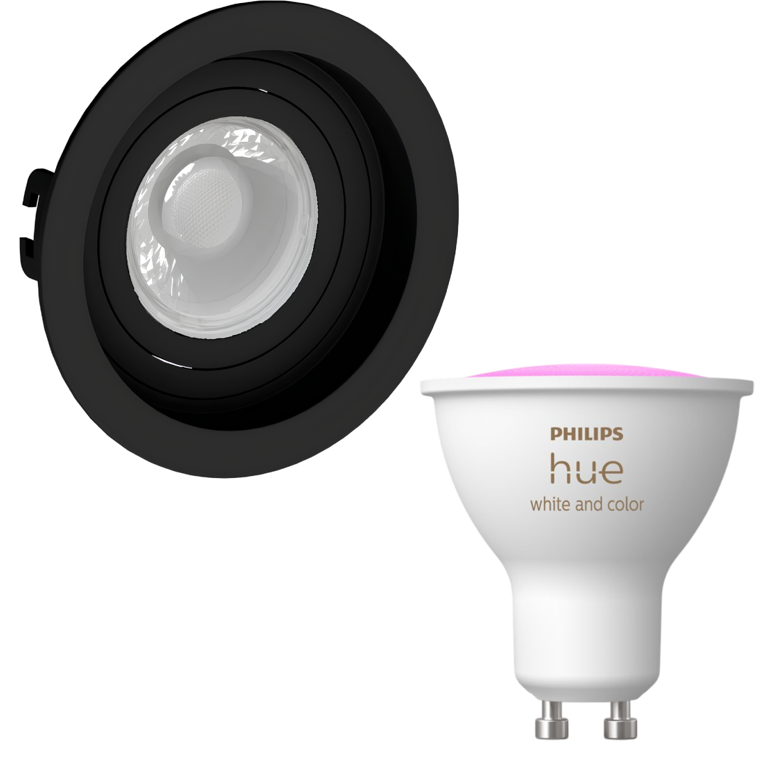Spot Redondo Recuado Dicroica Pt 4,7W Rgb 36° Philips Hue