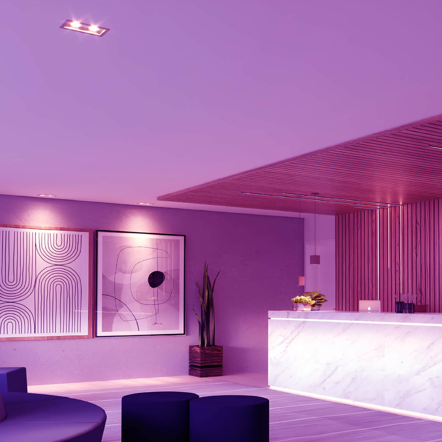 Spot Retangular Embutir 2x Dicroica Pt 4,7W Rgb Philips Hue