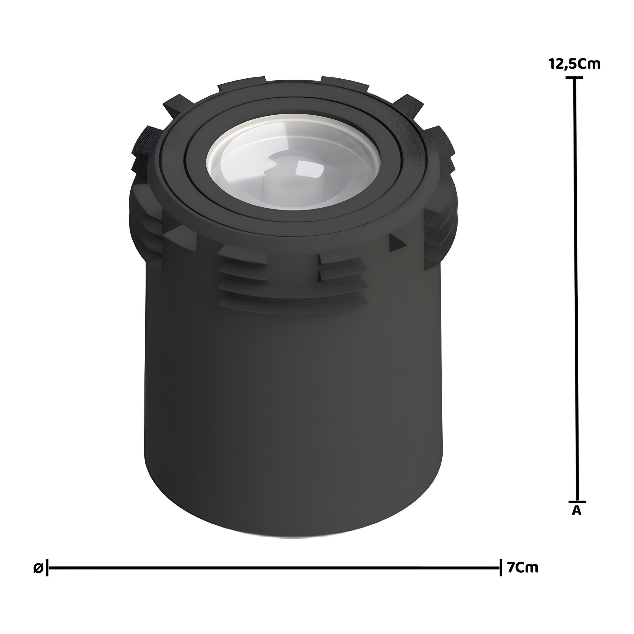 Spot Redondo No Frame Dicroica Preto 4,7W Rgb Philips Hue