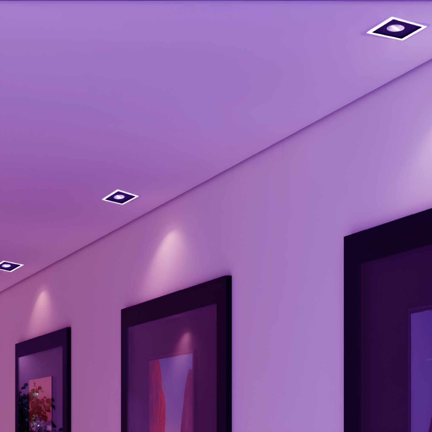 Spot Quadrado Embutir Dicroica Br/Pt 4,7W Rgb Philips Hue