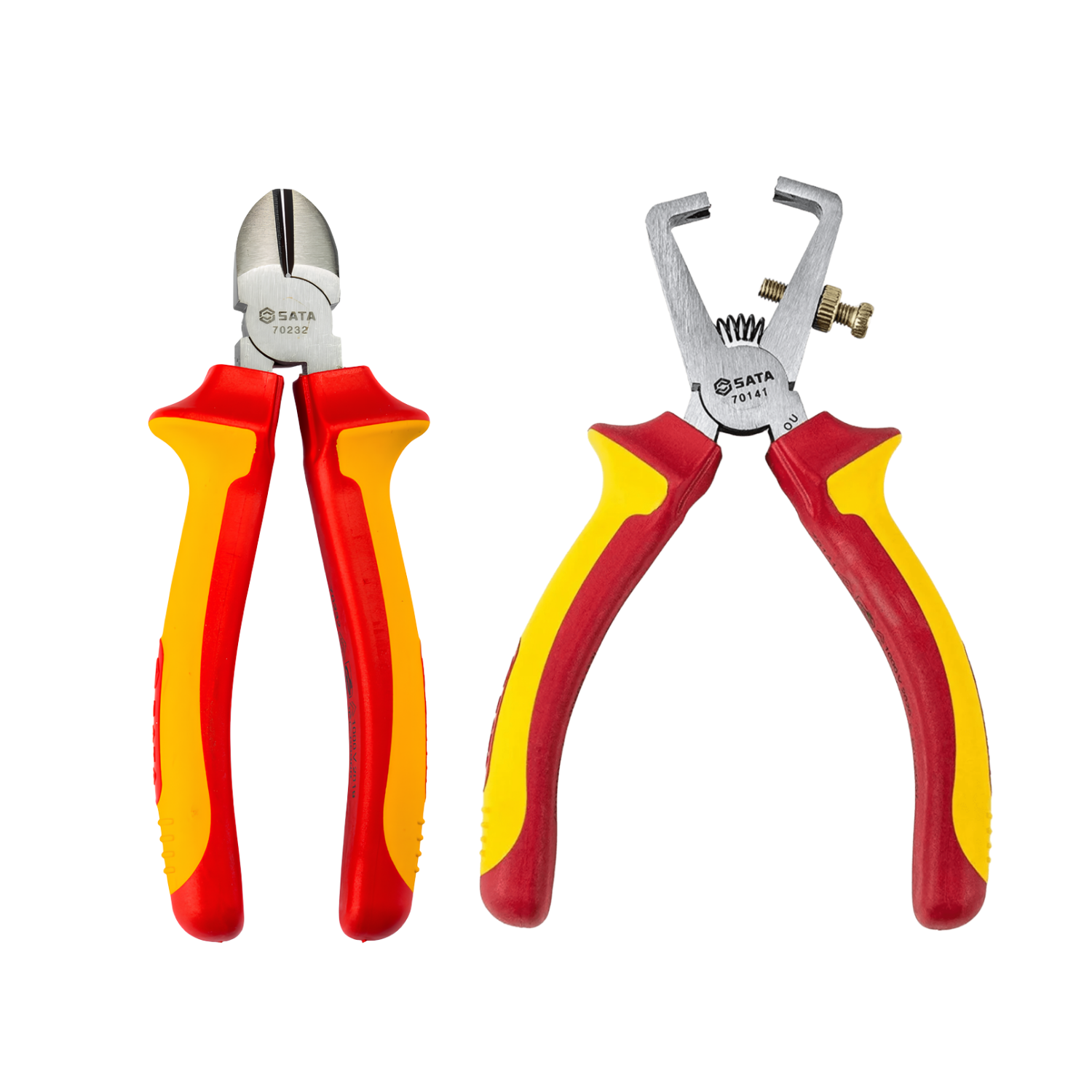 Kit Alicate Descascador Vde + Corte Diagonal Vde Sata