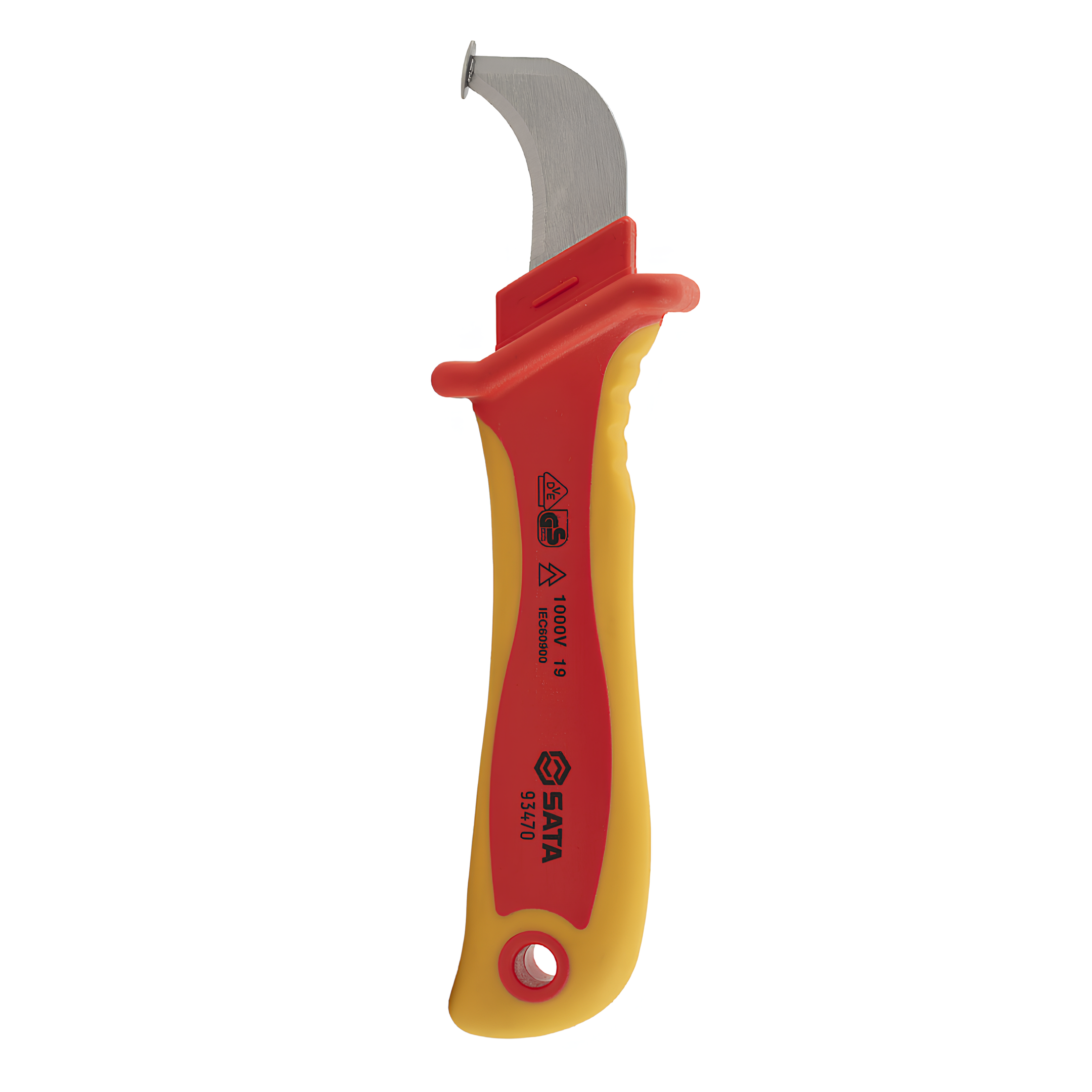 Kit Faca Curva Desencapadora Vde + Alicate Universal Vde Sata
