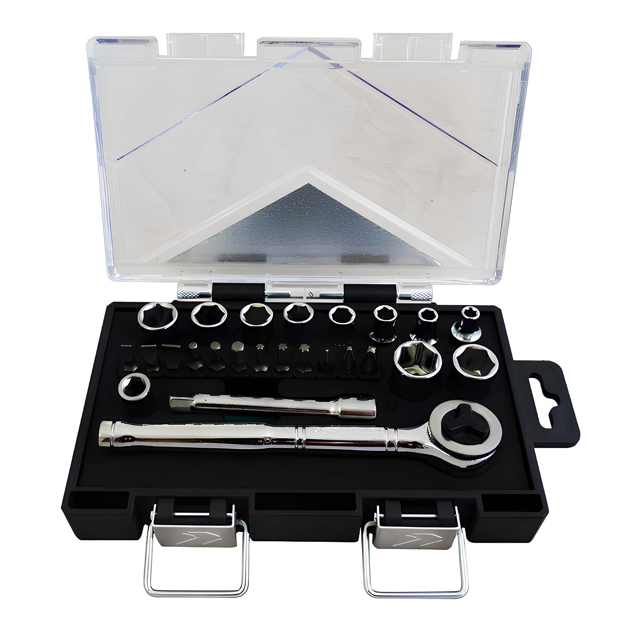 Kit Jogo De Soquetes Sextavados + Jogo De Bits