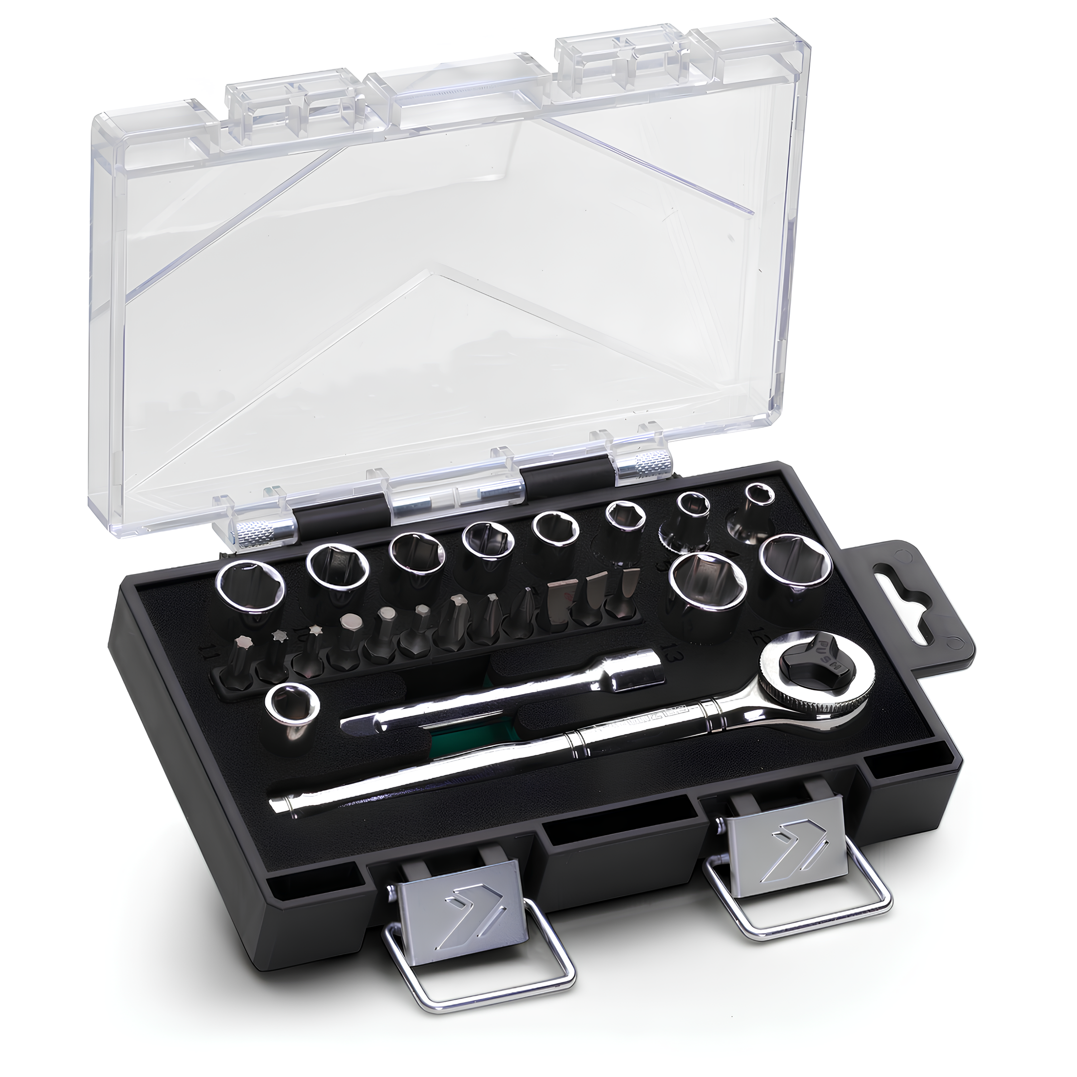 Kit Jogo De Soquetes Sextavados + Jogo De Bits
