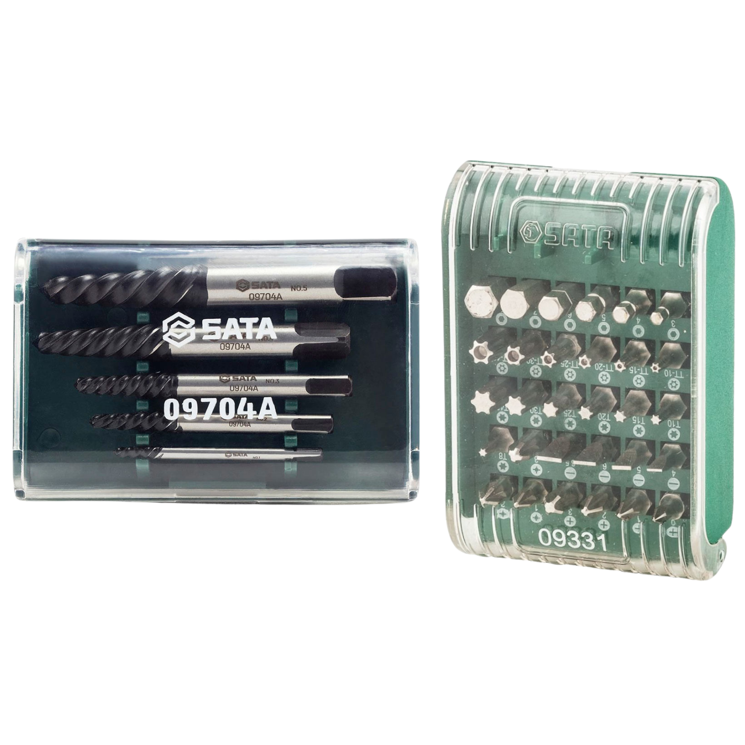 Kit Jogo De Bits 1/4 30Pçs + Jogo De Extratores 5 Pçs Sata