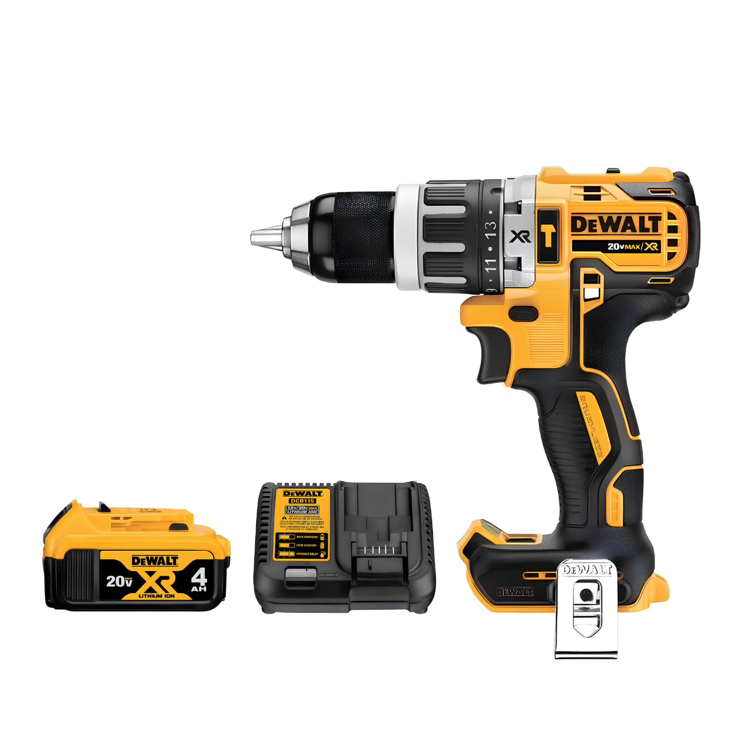 Parafusadeira Furadeira 1/2" 20V + Bateria E Carregador Dewalt