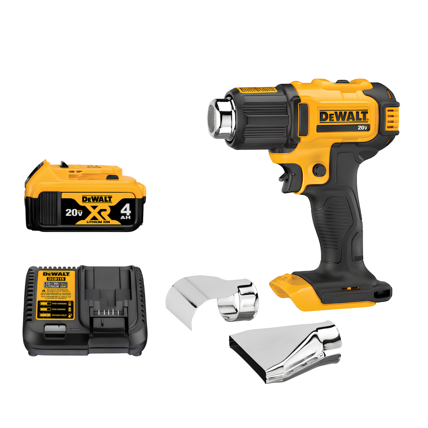 Soprador Térmico 20V Max + Bateria E Carregador Dewalt