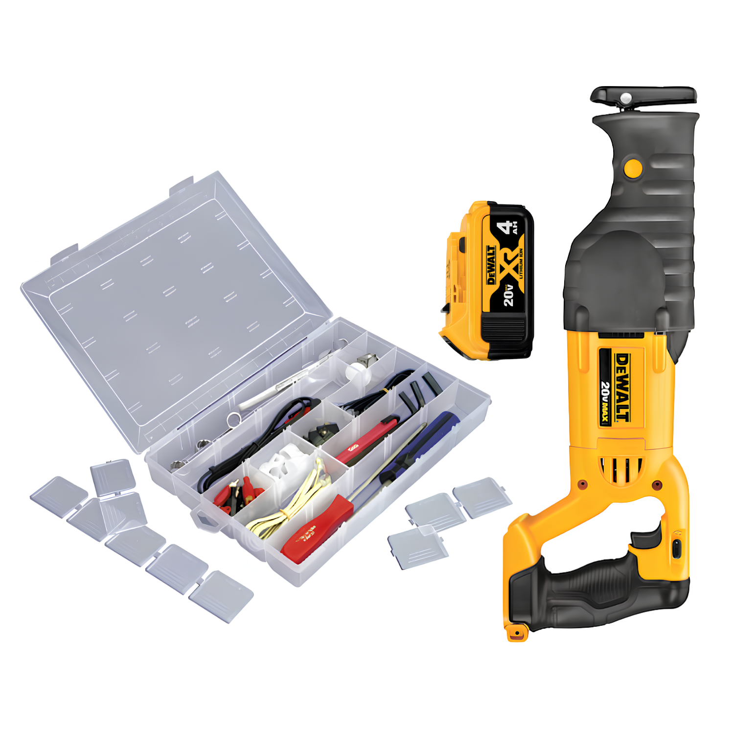 Serra Sabre 20V + Bateria E Caixa Para Fusivel Dewalt