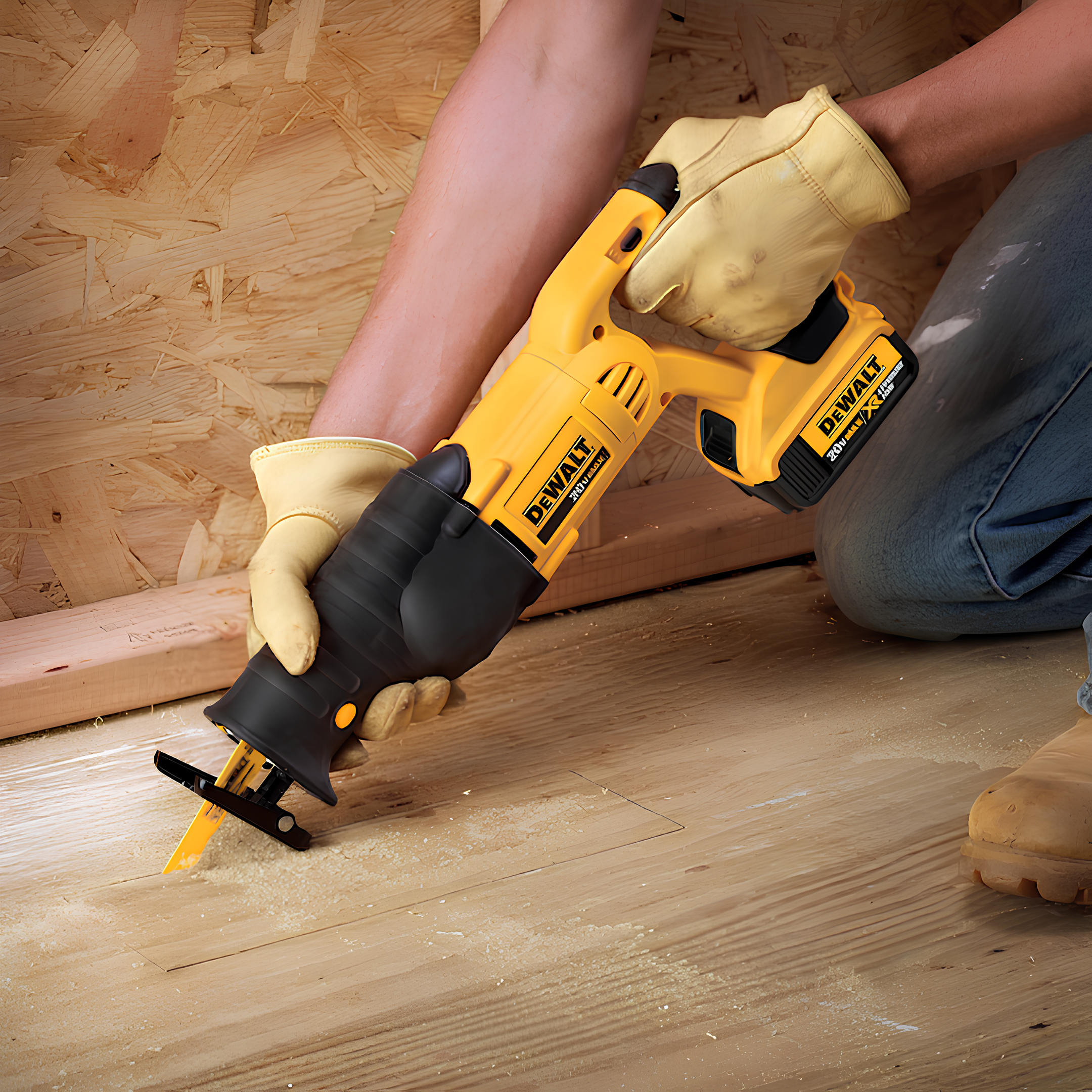 Serra Sabre 20V + Bateria E Caixa Para Fusivel Dewalt