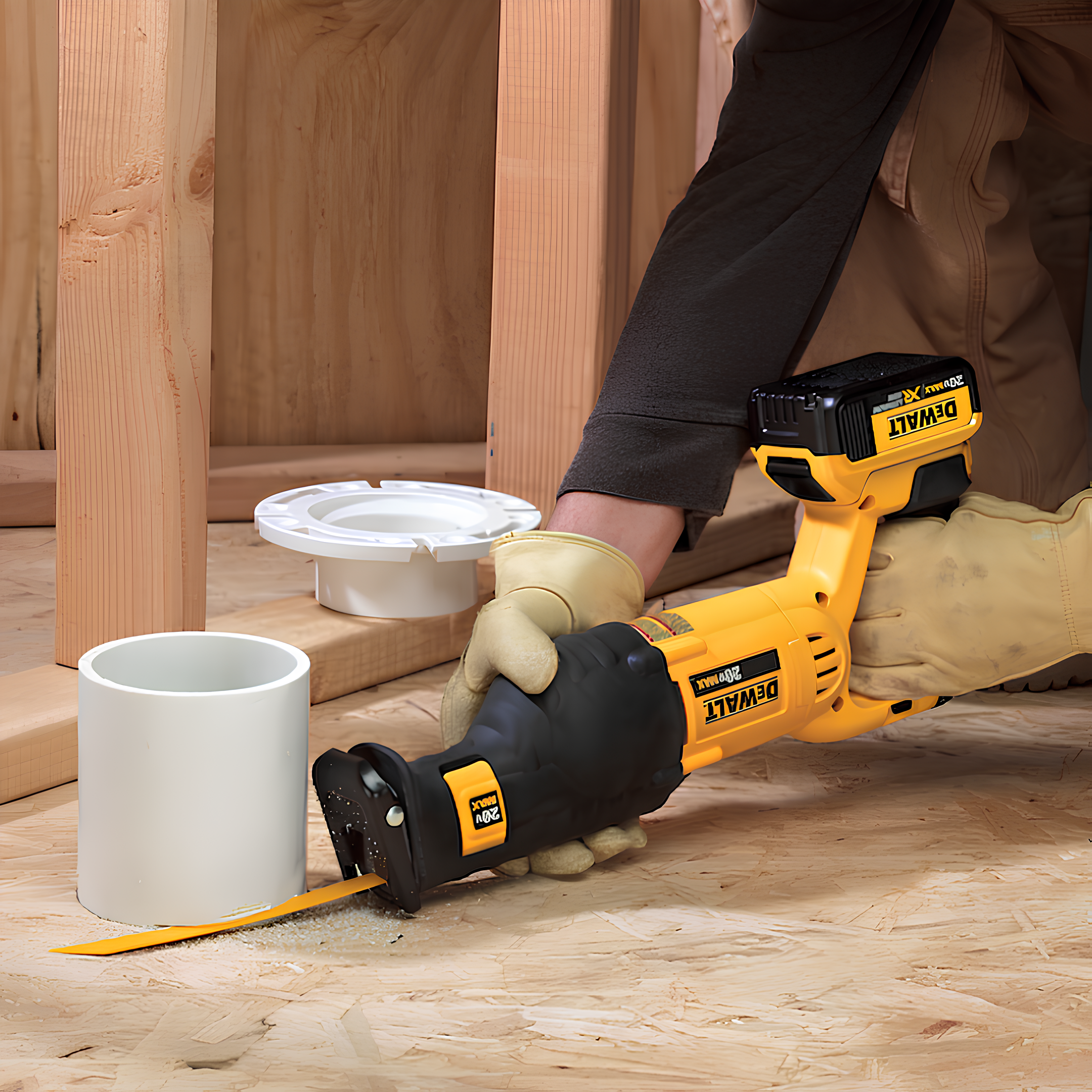Serra Sabre 20V + Bateria E Caixa Para Fusivel Dewalt
