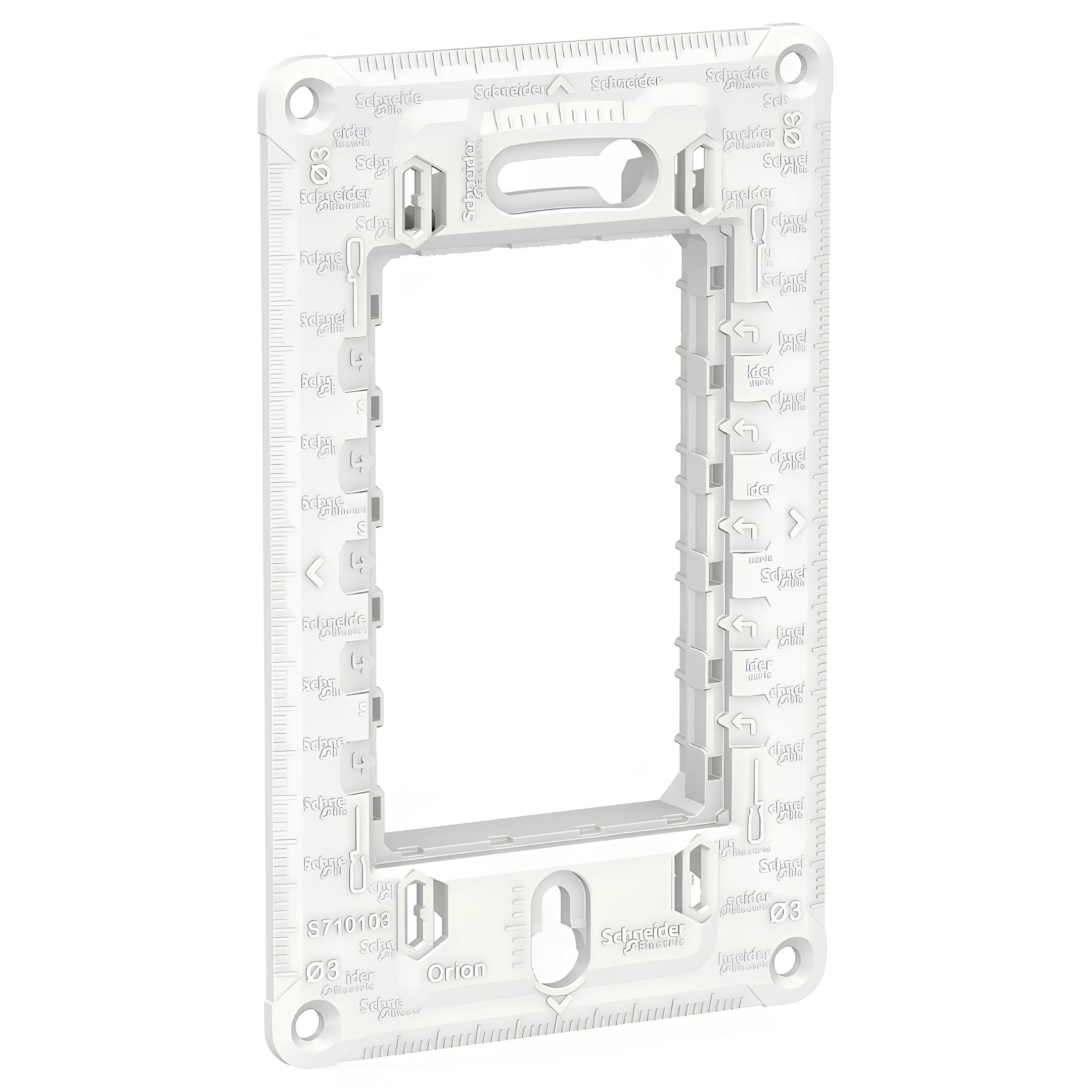 Conjunto De Interruptor Simples 1 Modulo 10A 4X2 Pt Orion Schneider