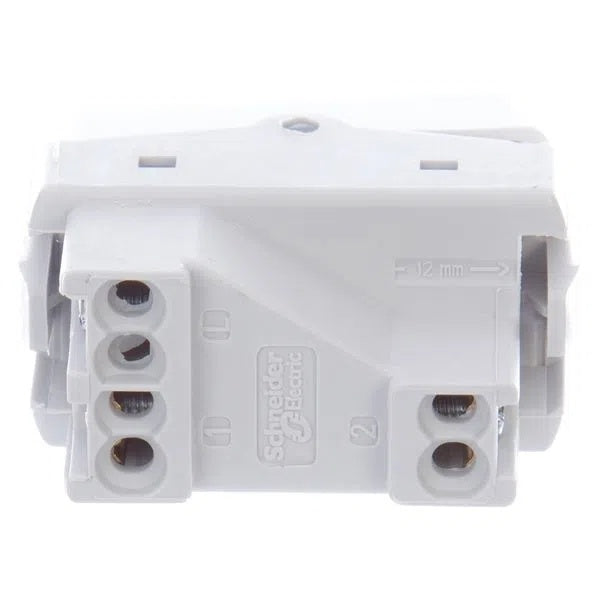 Conjunto De Interruptor Paralelo 2 Modulo 10A 4X2 Miluz Schneider