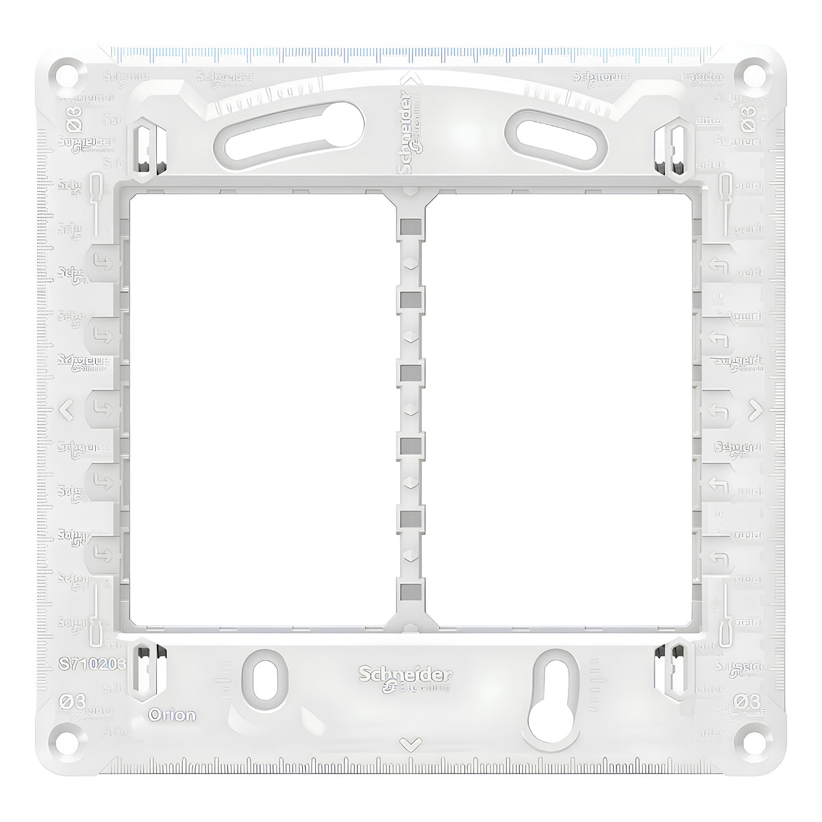 Conjunto De Interruptor Paralelo 2 Modulo 10A 4X4 Br Orion Schneider