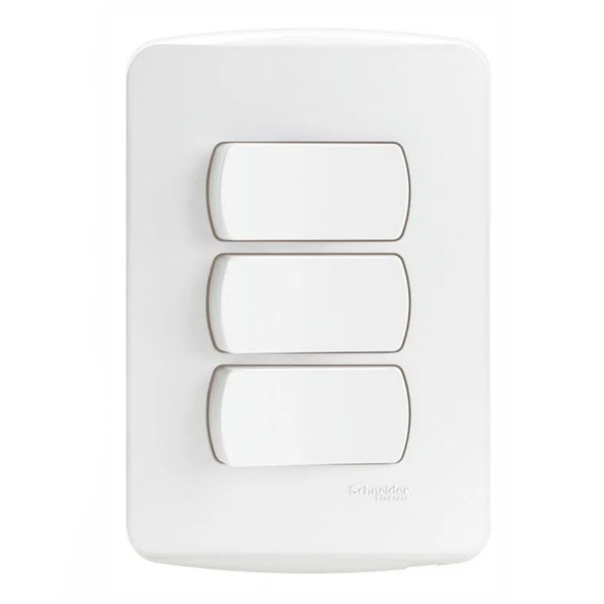 Conjunto De Interruptor Paralelo 3 Modulo 10A 4X2 Miluz Schneider