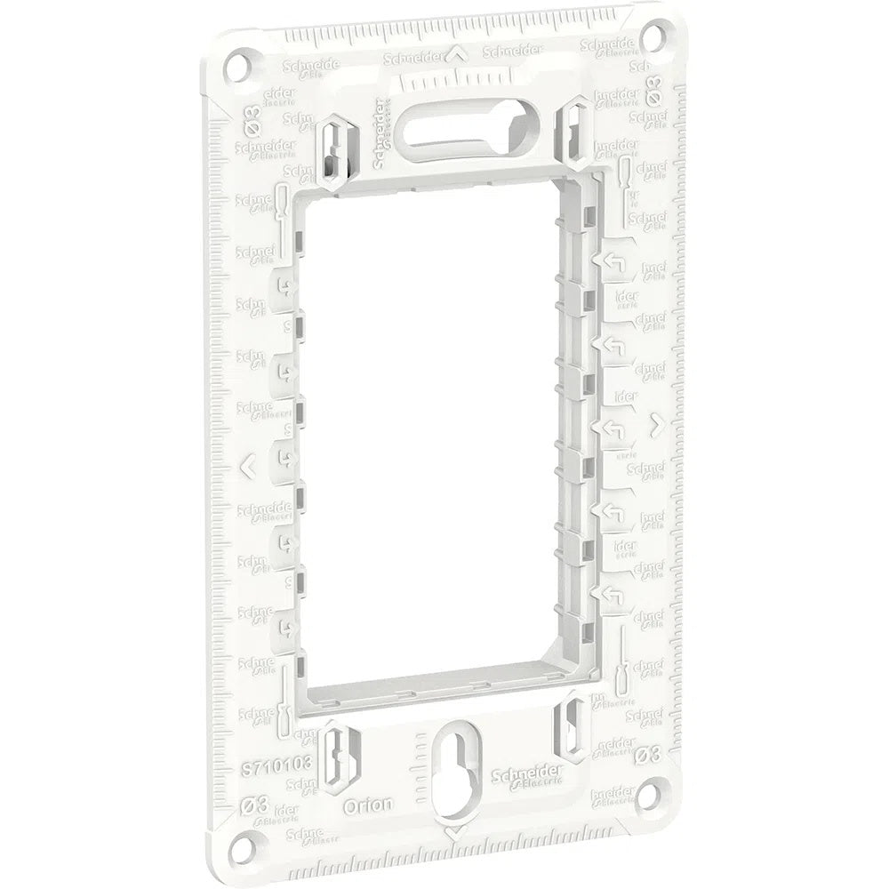 Conjunto De Interruptor Paralelo 3 Modulo 10A 4X2 Pt Orion Schneider