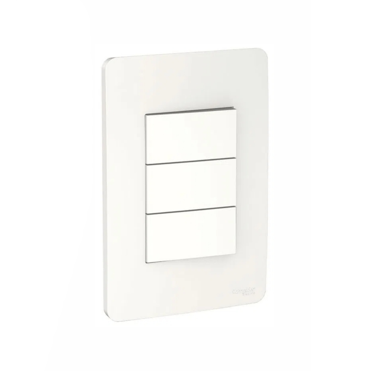 Conjunto De Interruptor Simples 3 Modulo 10A 4X2 Br Orion Schneider