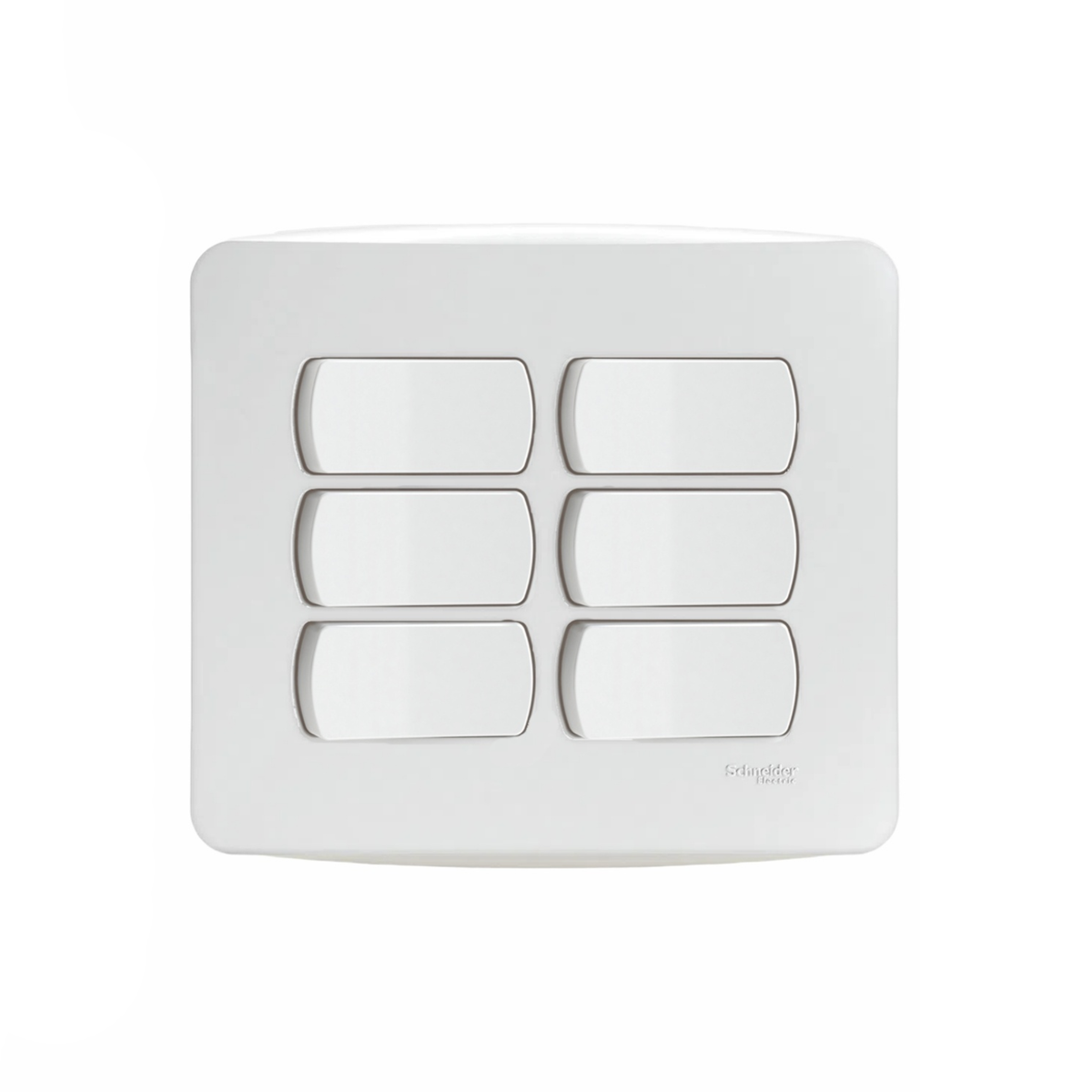 Conjunto De Interruptor Paralelo 6 Modulo 10A 4X4 Miluz Schneider