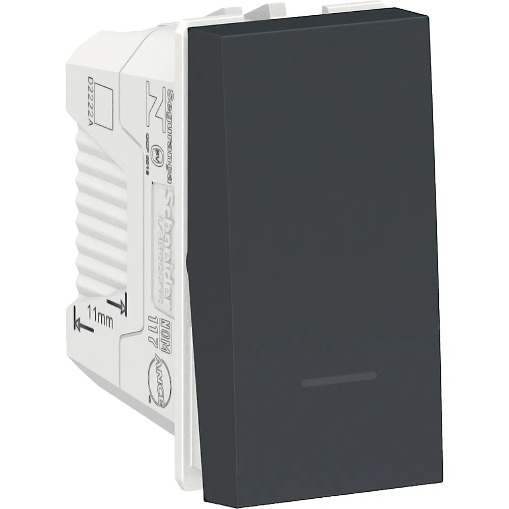 Conjunto De Interruptor Simples 6 Modulo 10A 4X4 Pt Orion Schneider