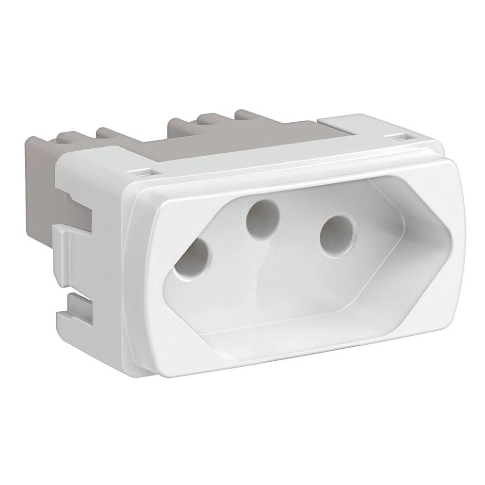 Conjunto De Tomada 6 Modulo 10A 4X4 Miluz Schneider