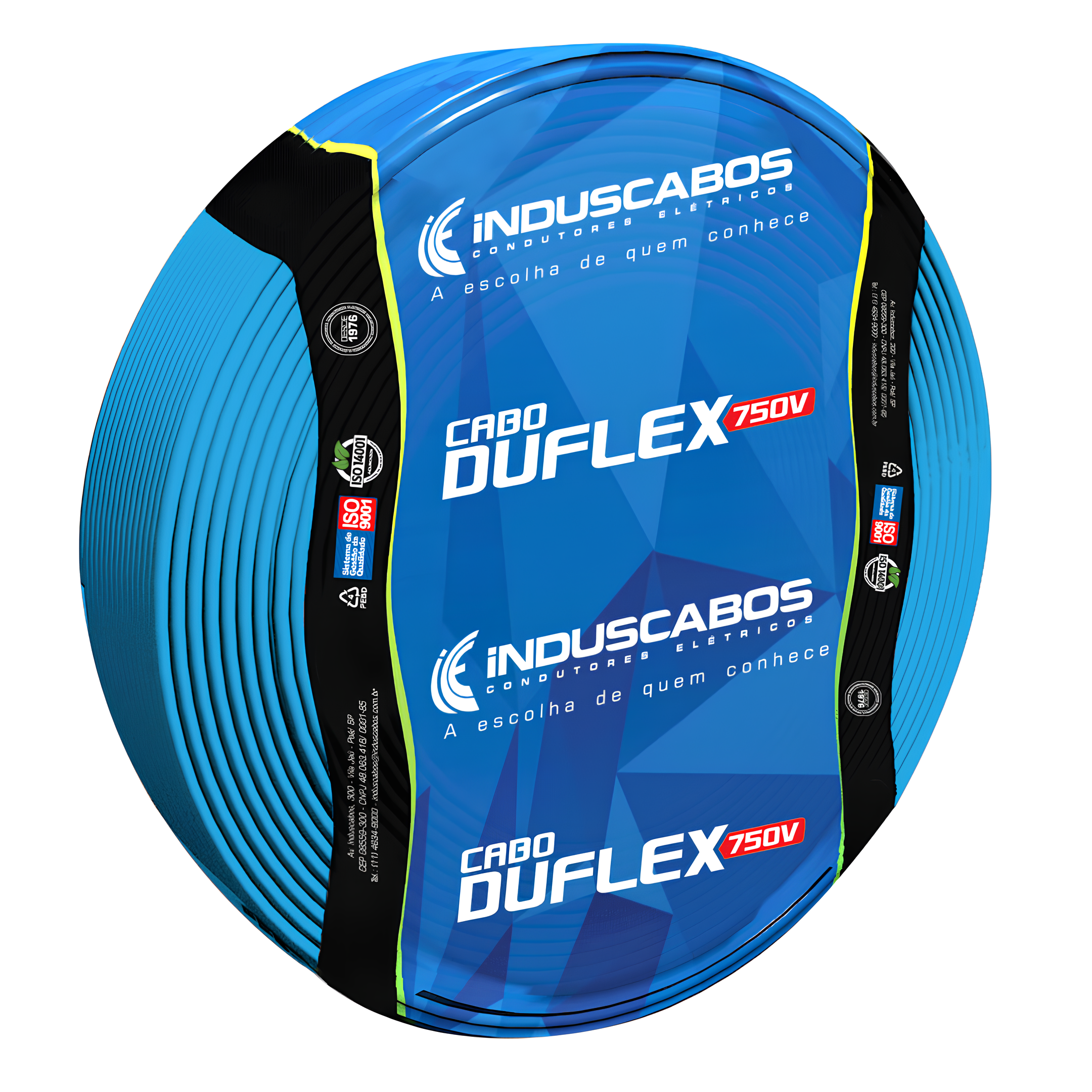 Rolo De Cabo 50 Metros Cobre Flexivel 1,5Mm 750V Induscabos