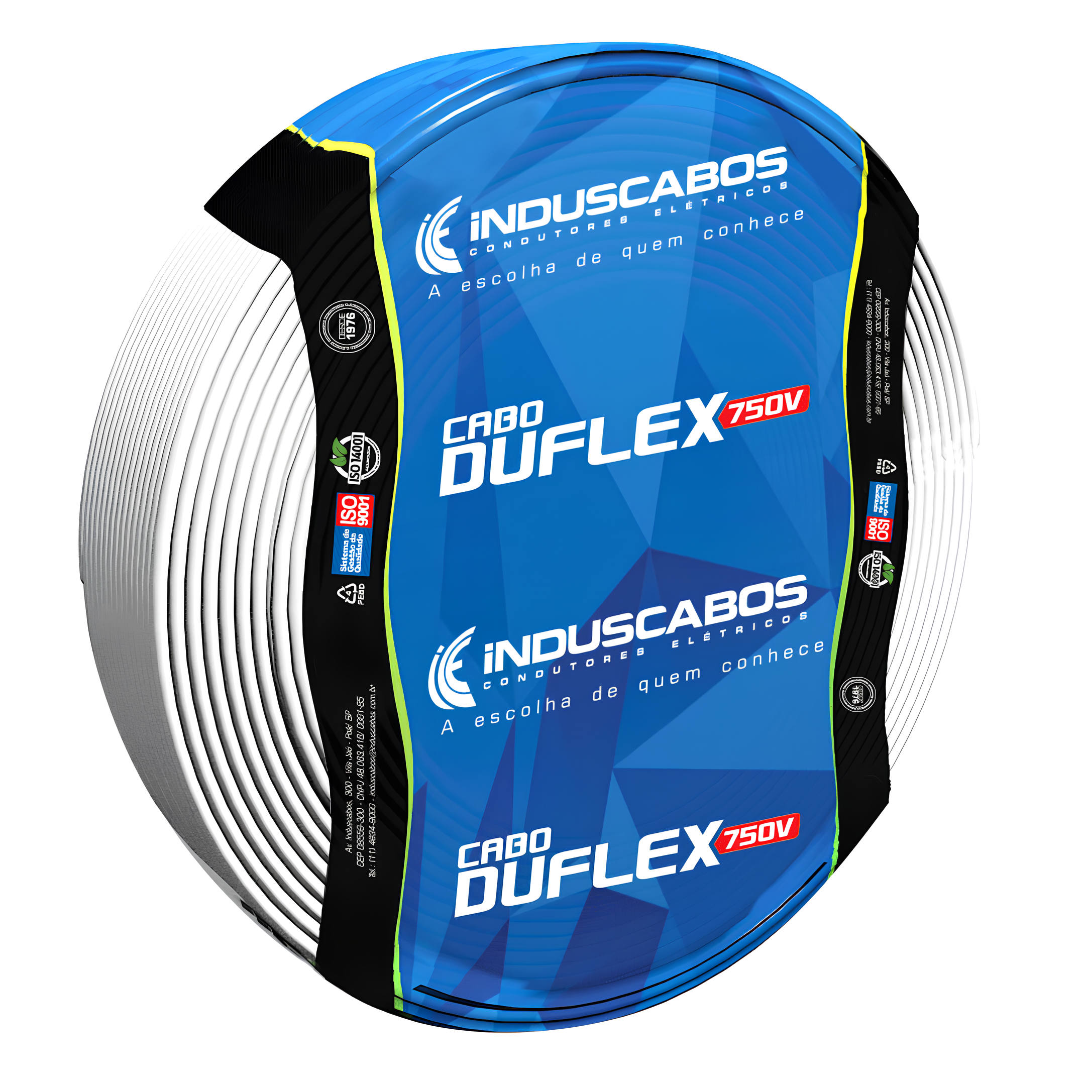 Rolo De Cabo 50 Metros Cobre Flexivel 1,5Mm 750V Induscabos