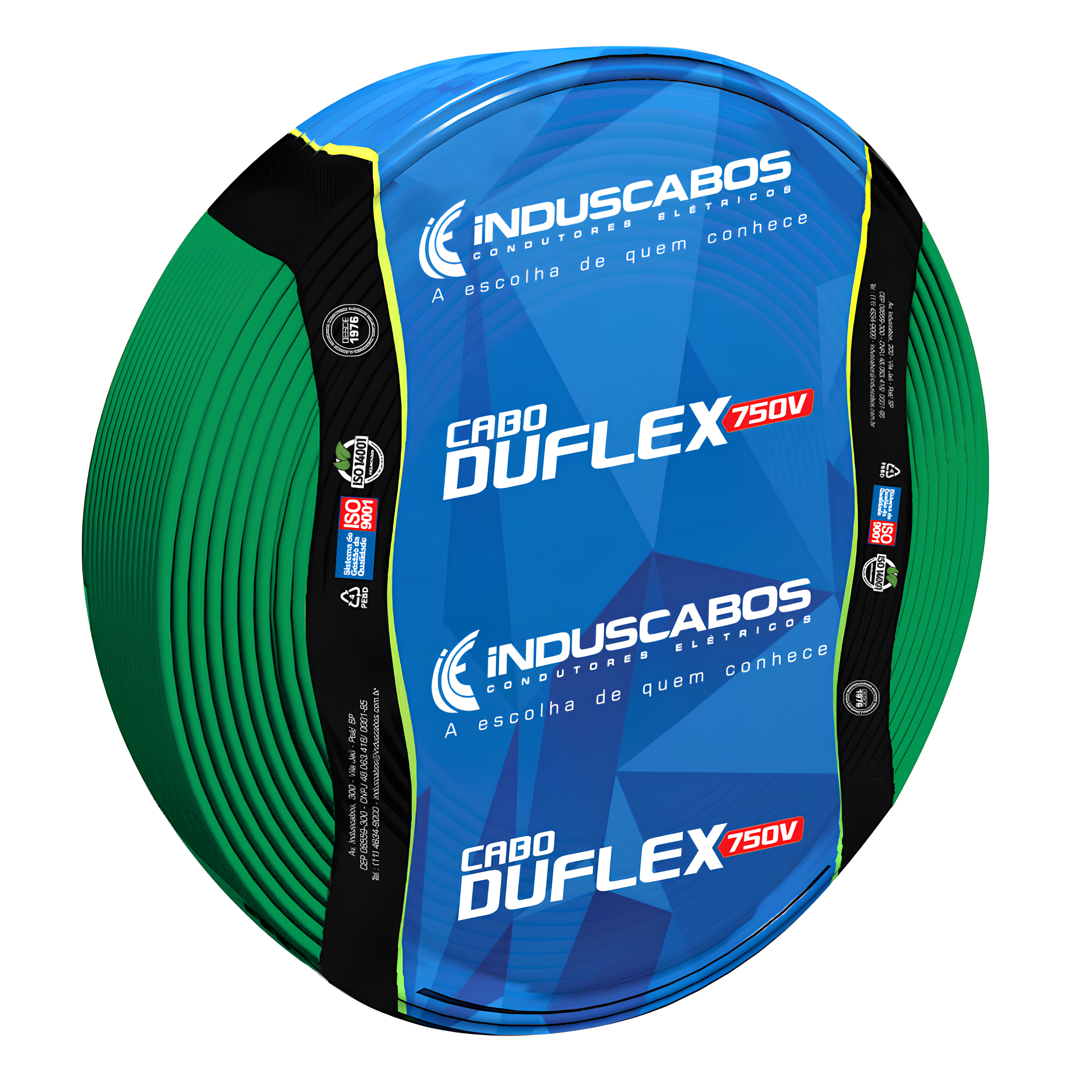 Rolo De Cabo 50 Metros Cobre Flexivel 1,5Mm 750V Induscabos