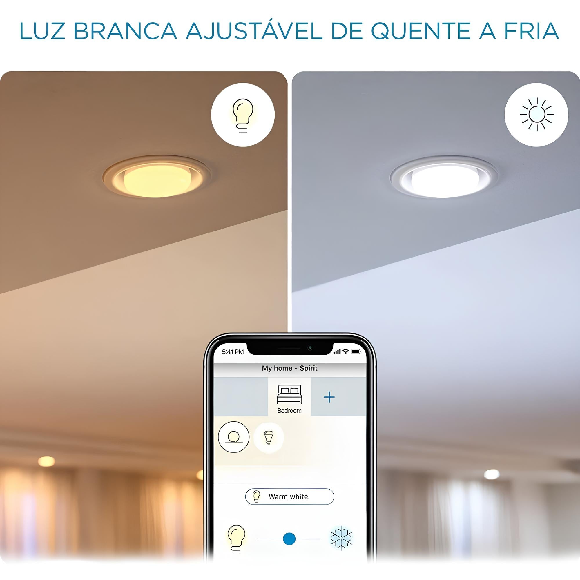 Lâmpada Smart Bulbo WiFi Bluetooth Rgb 806lm A60 Bivolt WiZ