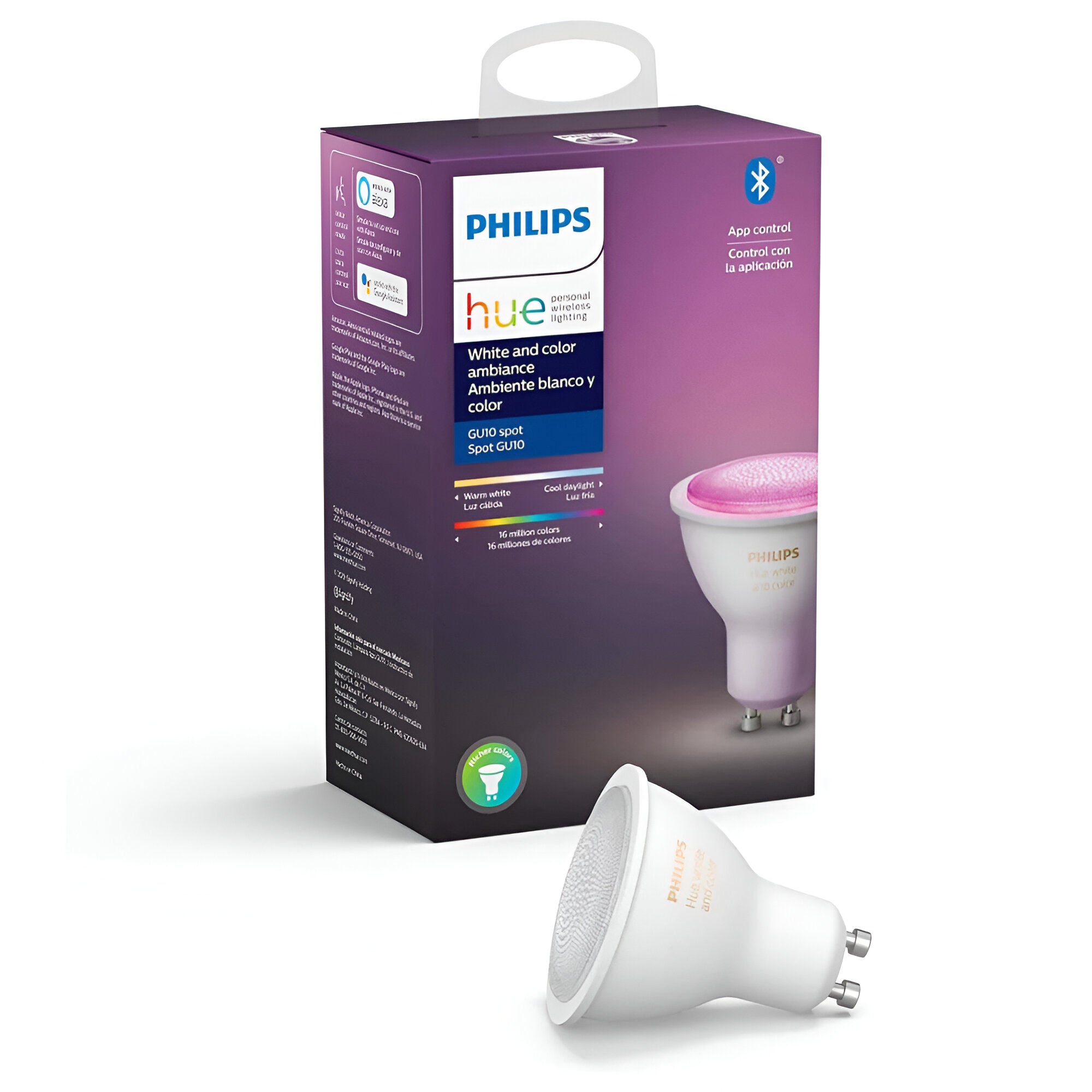 Philips Hue Lâmpada Smart Dicroica GU10 Bluetooth Inteligente