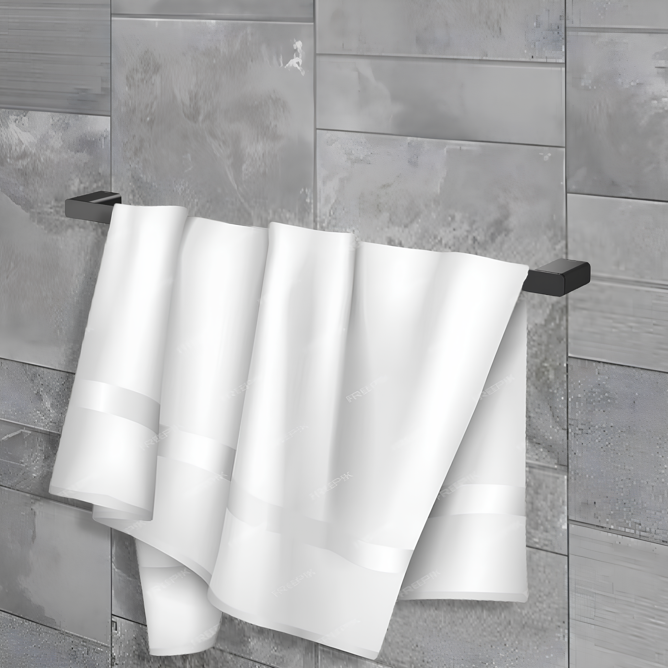 Porta-toalha 676 mm Docolflat Ônix 90009613156 Docol