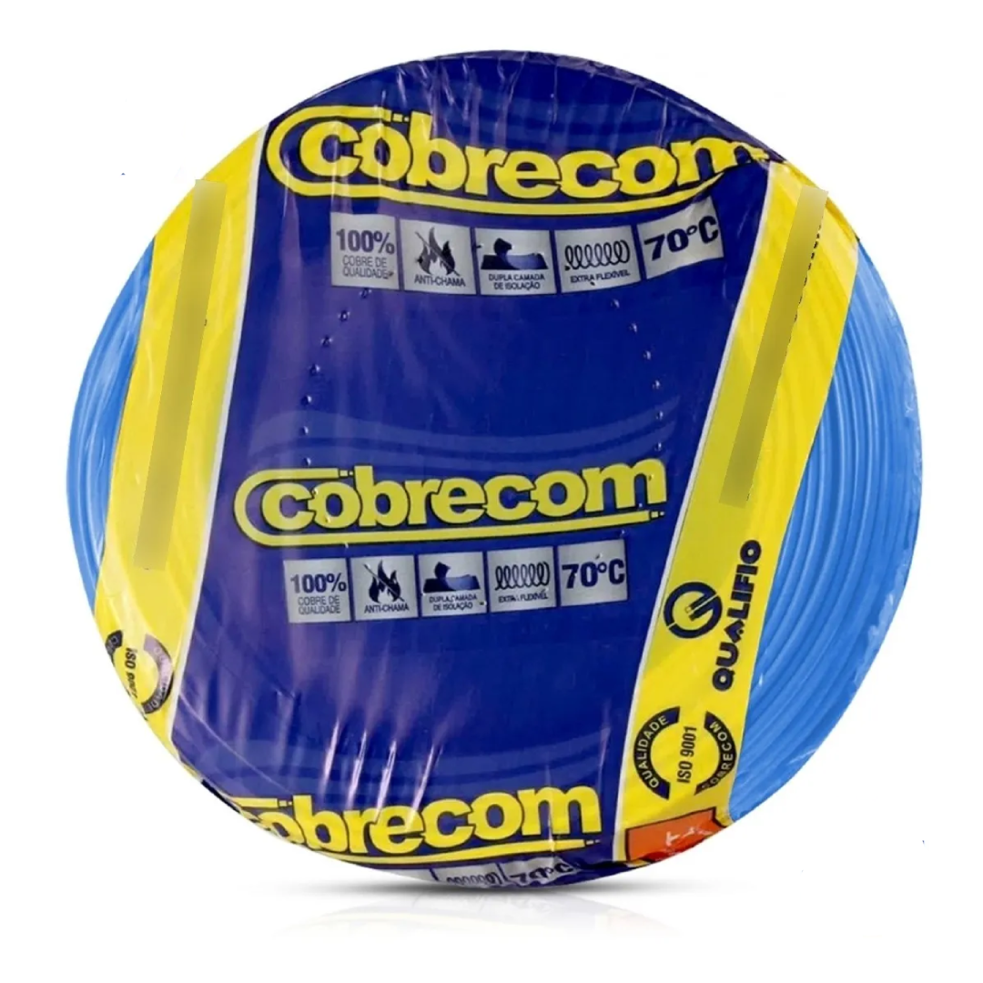 Rolo De Cabo 100 Metros Cobre Flexivel 6,0Mm Cobrecom