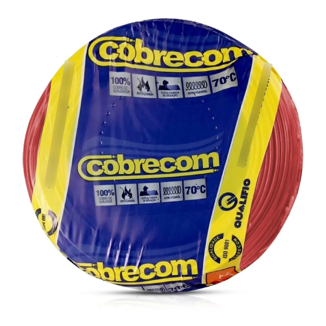 Rolo De Cabo 100 Metros Cobre Flexivel 6,0Mm Cobrecom