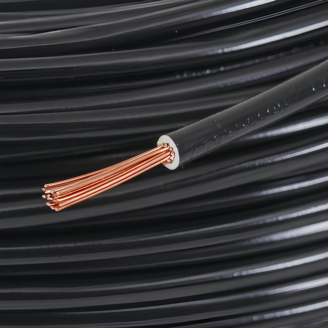 Rolo Cabo De 25 Metros Cobre Flexível 1,5Mm2 750V Preto Cobrecom
