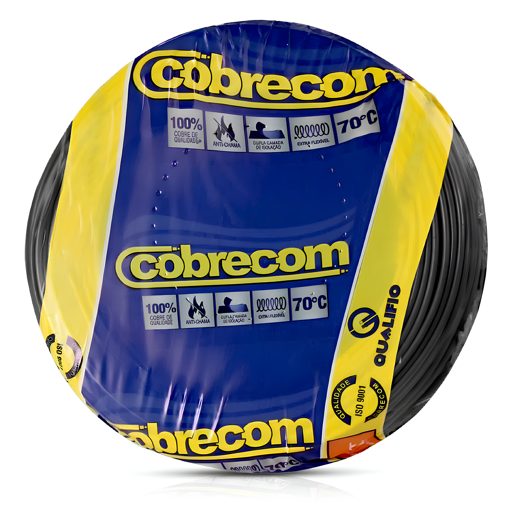 Rolo De Cabo 50 Metros Cobre Flexivel 1,5Mm Cobrecom