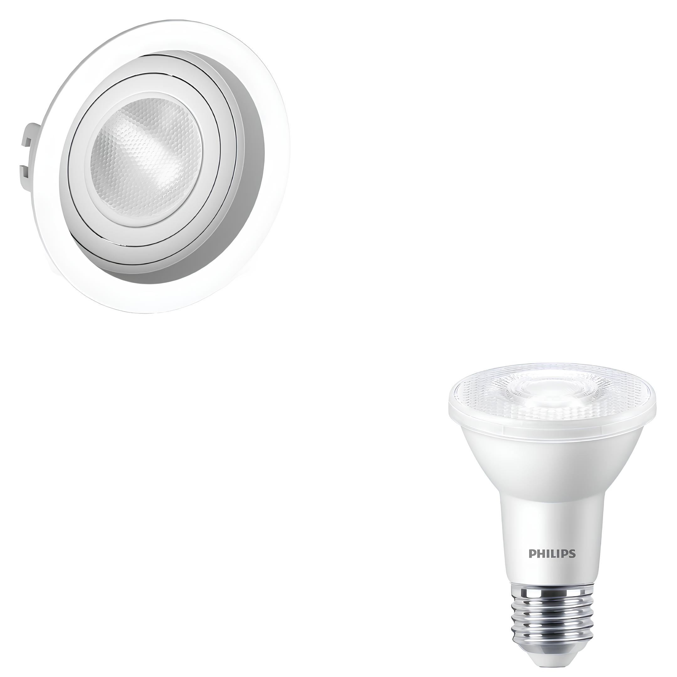 Spot Redondo Recuado Par20 4,9W 525Lm 25° Bivolt E27 Philips